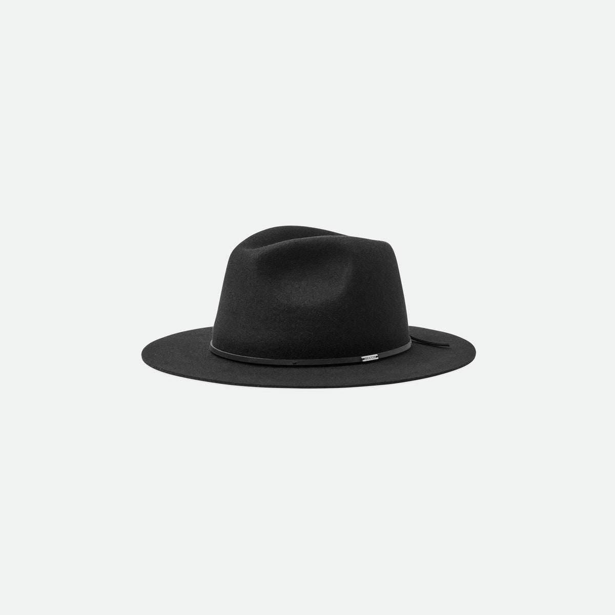 Brixton Wollfilzhut Wesley Fedora Schwarz