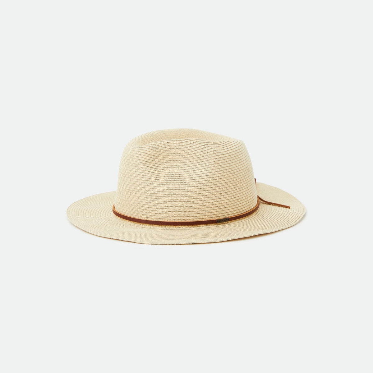 Brixton Strohhut Wesley Packable Fedora Hellbraun