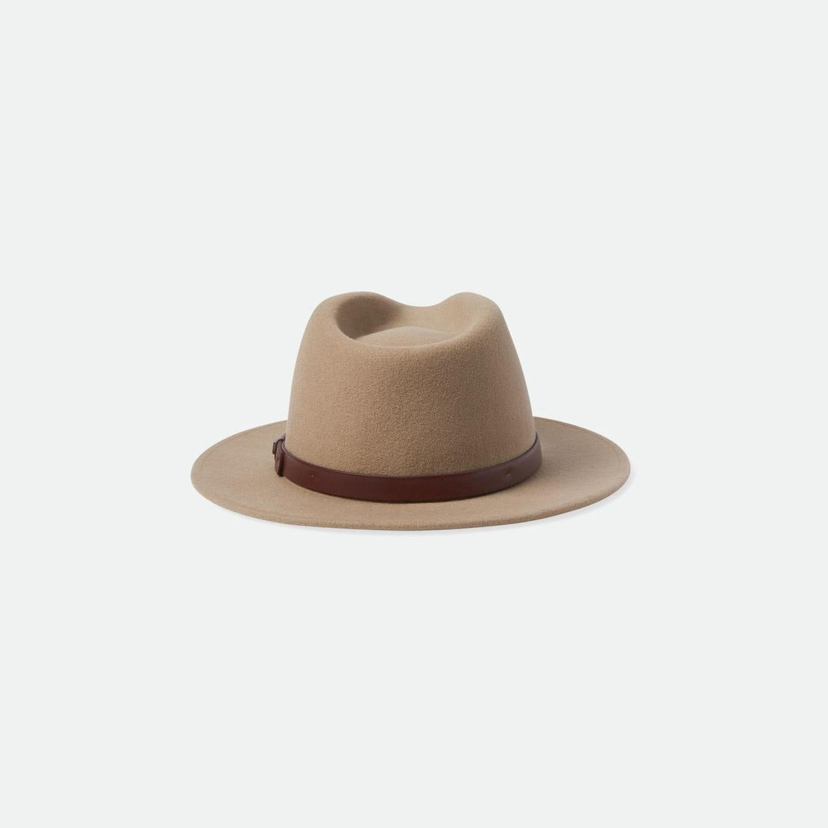 Brixton Wollfilzhut Messer Fedora Sand – Abbildung 2