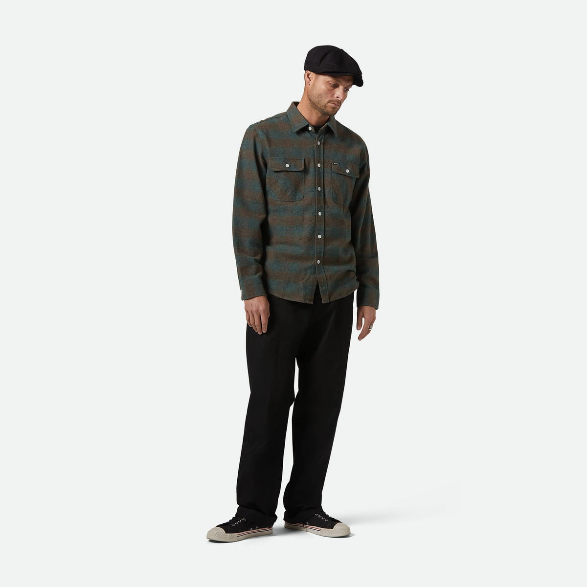 Brixton Snap Cap Brood Schwarz – Abbildung 2