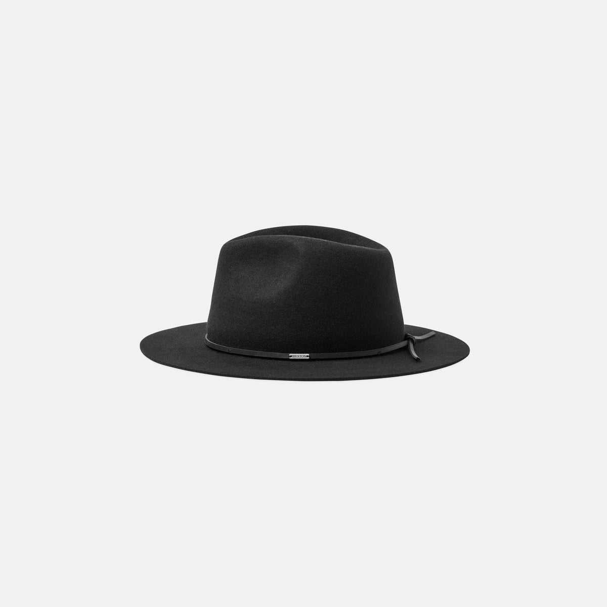 Brixton Wollfilzhut Wesley Fedora Schwarz – Abbildung 3