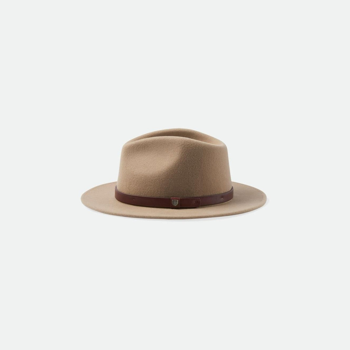 Brixton Wollfilzhut Messer Fedora Sand – Abbildung 3