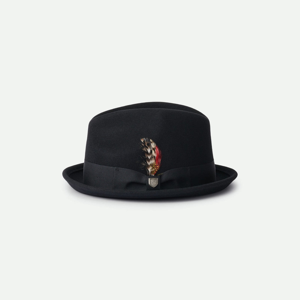 Brixton Wollfilzhut Gain Fedora Schwarz – Abbildung 3