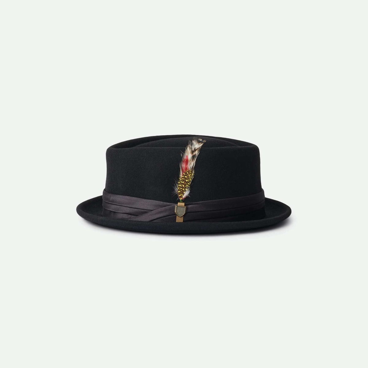 Brixton Wollfilzhut Stout Pork Pie Schwarz – Abbildung 3