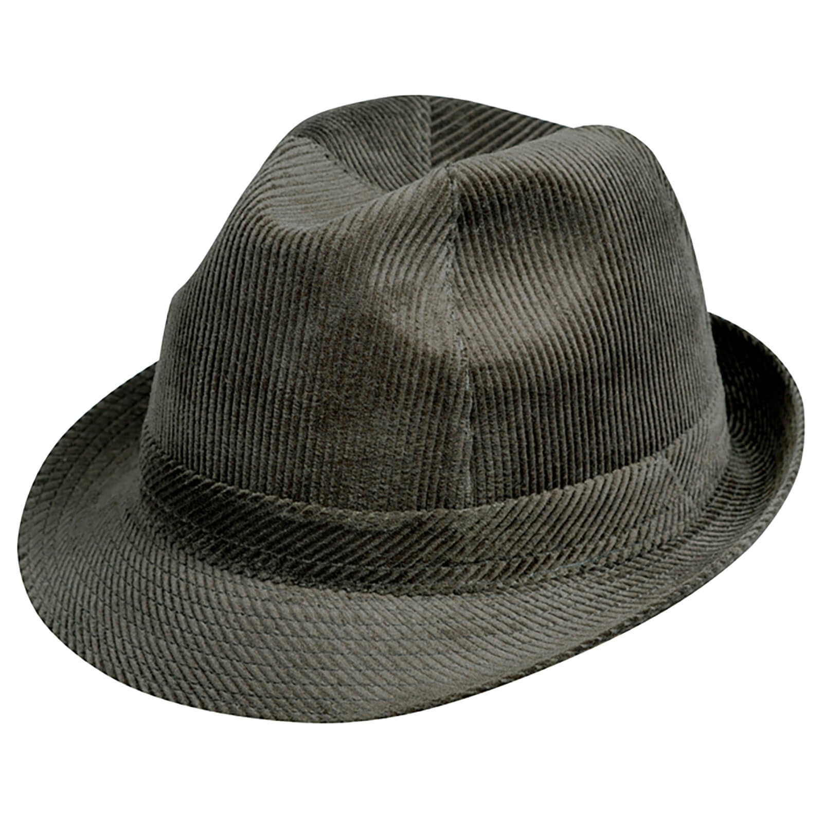 Fiebig Stoffhut Trilby Cord uni Oliv