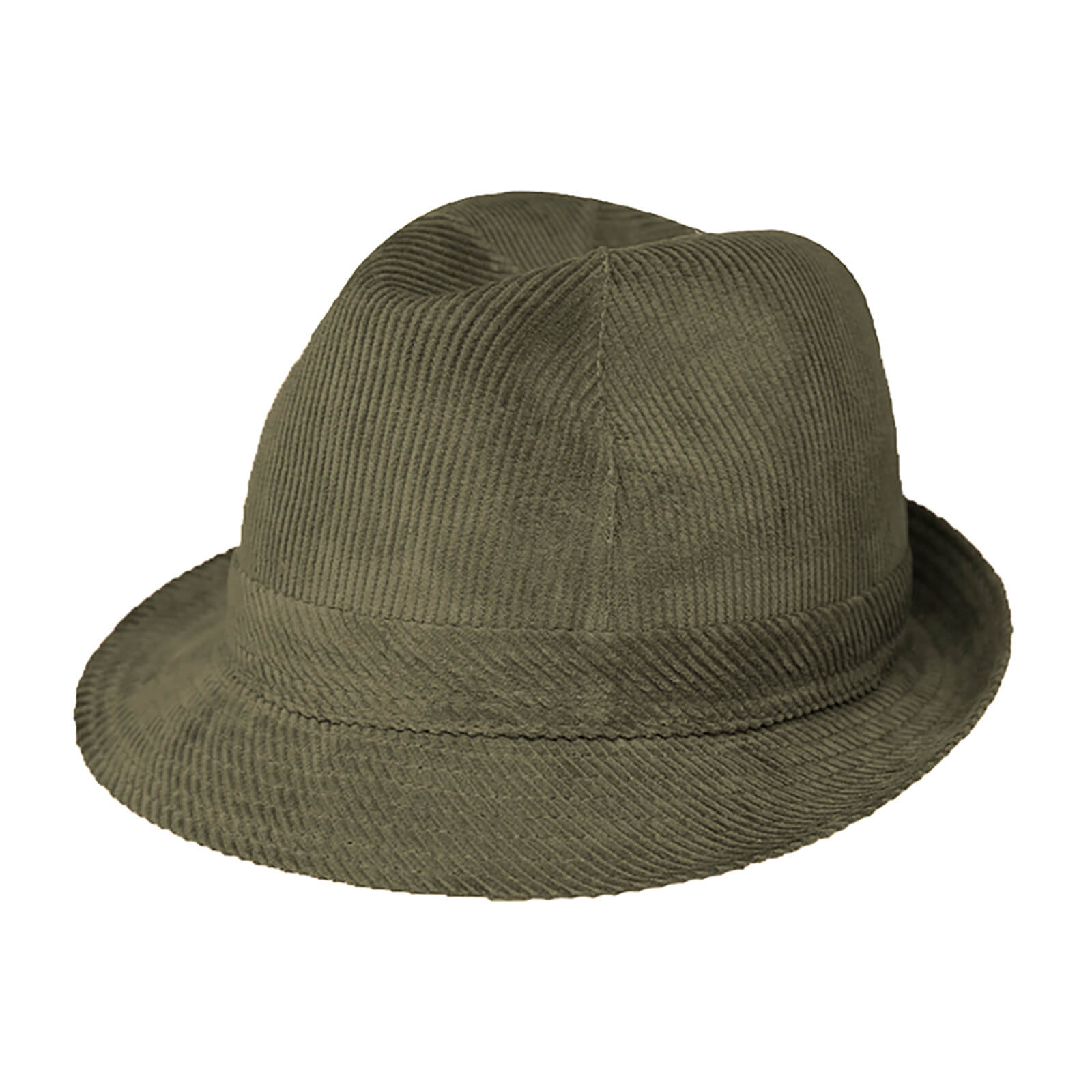 Fiebig Stoffhut Trilby Cord uni Oliv