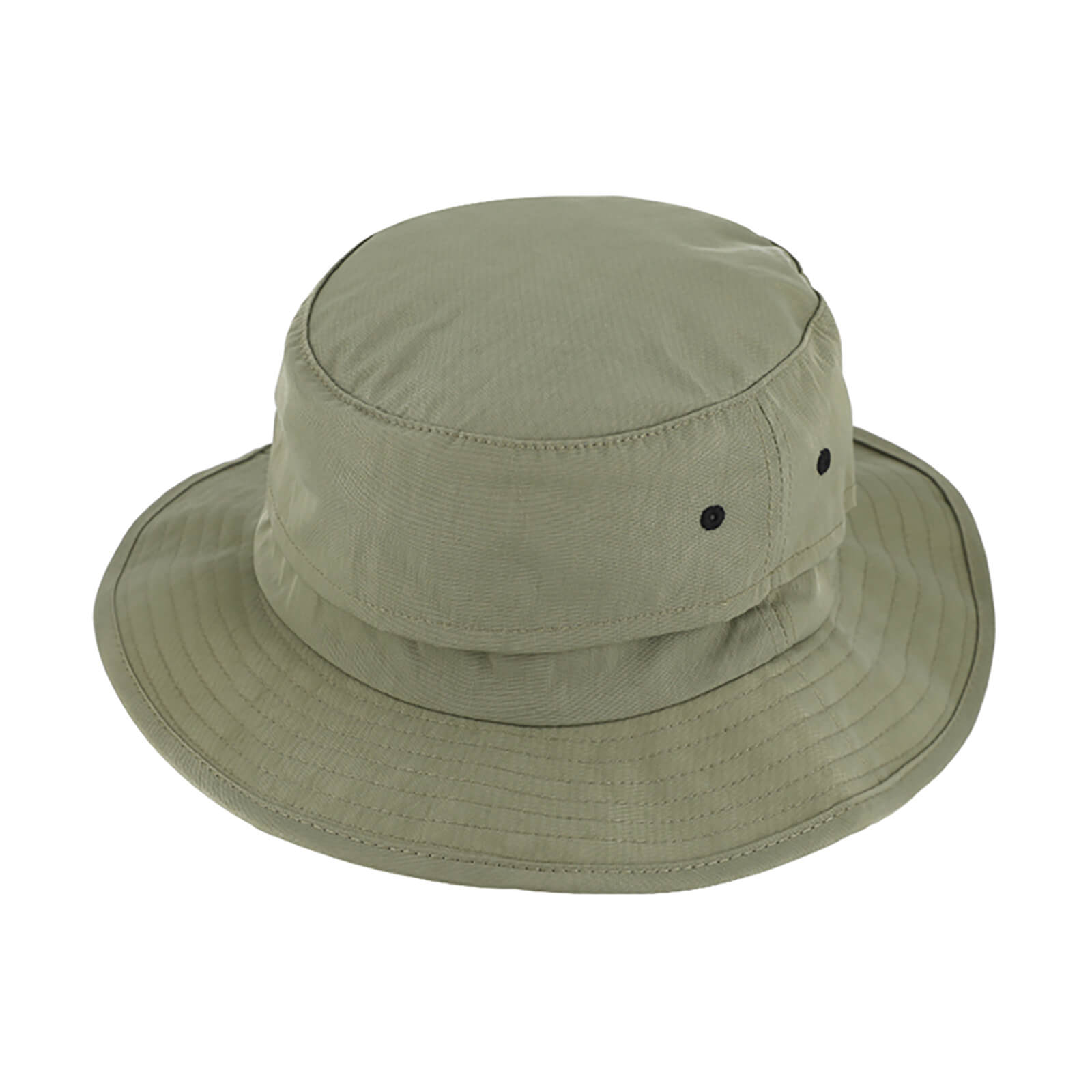 Fiebig Stoffhut uni mit Luftlöchern und verstellbarem Kinnband Khaki