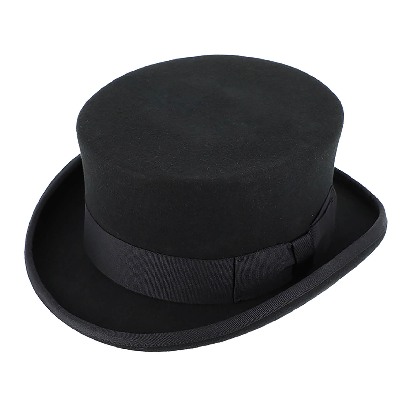 Fiebig Wollfilzhut Zylinder mit 10cm Höhe Schwarz