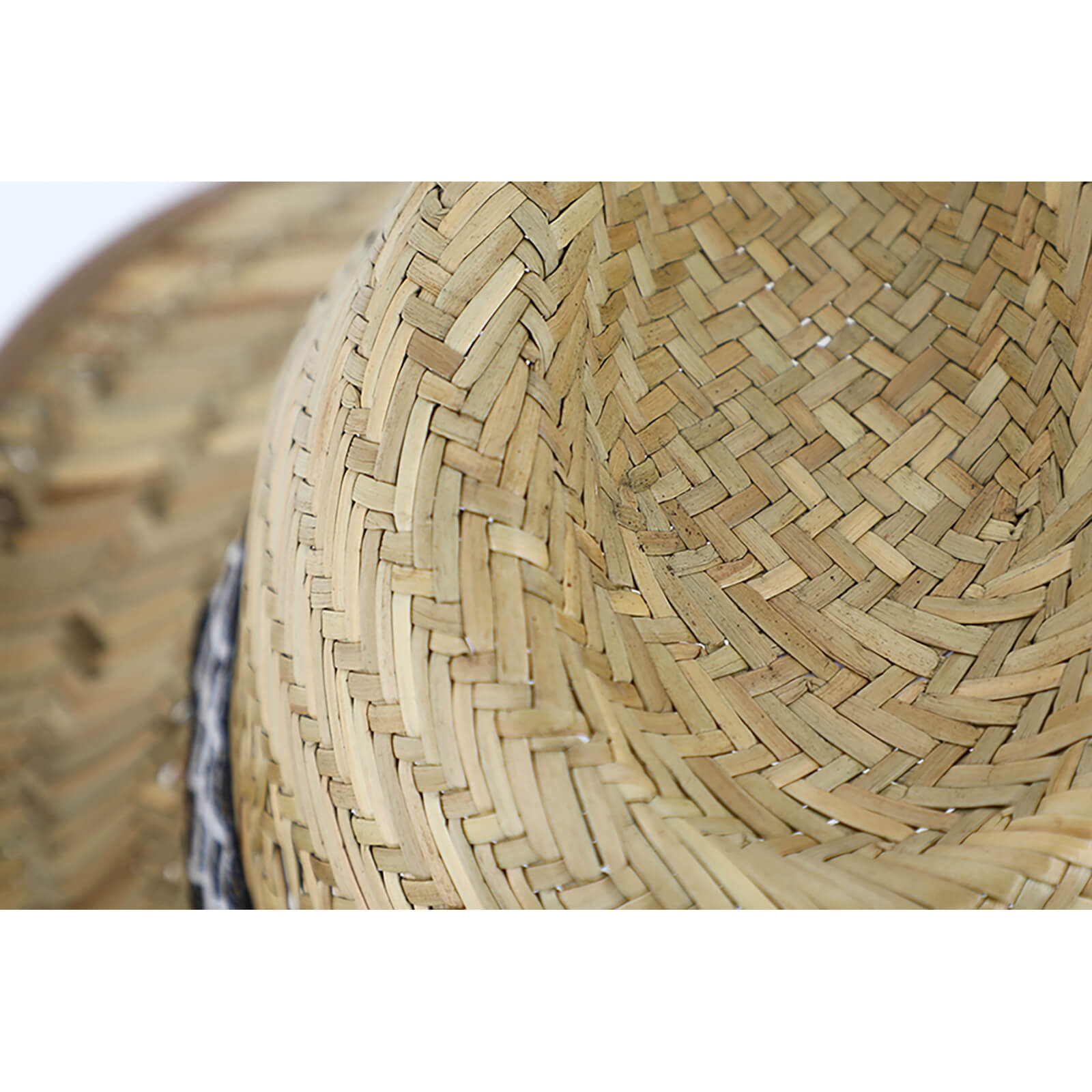 Fiebig Strohhut Trilby Erntehut mit gemustertem Band Natur