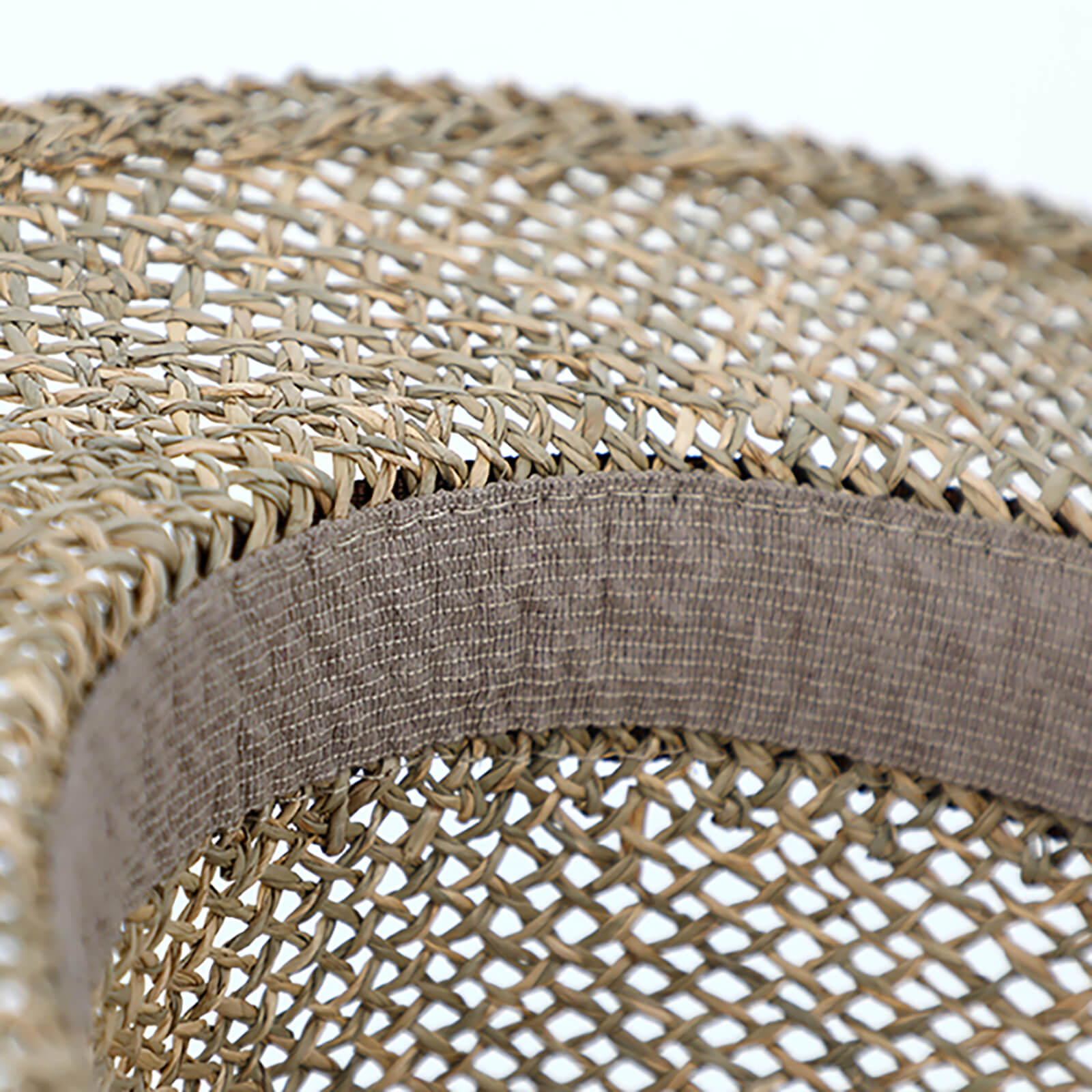 Fiebig Strohhut Traveller Seegras mit zweifarbigem Ripsband Marine