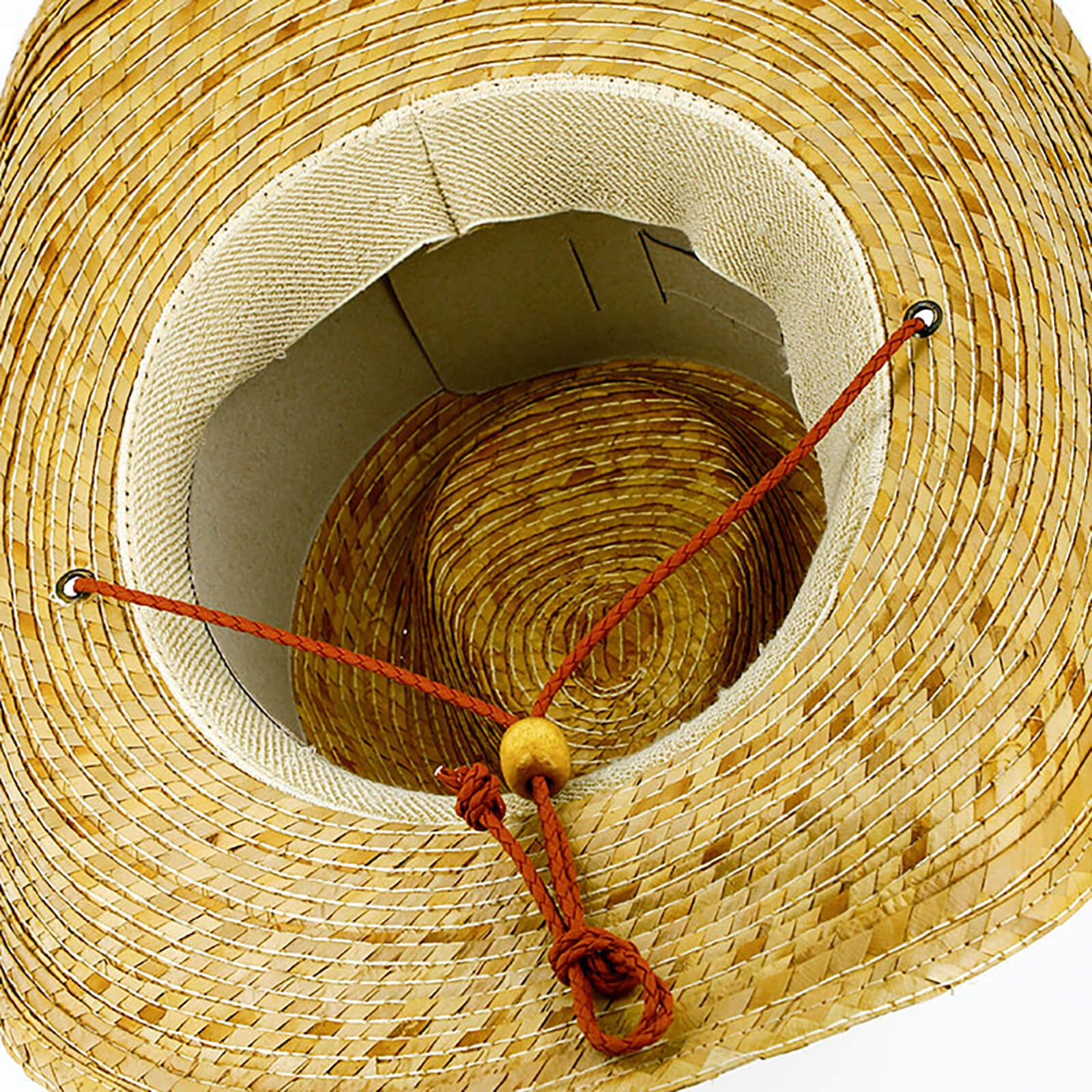 Fiebig Strohhut Western mit Kinnband UV-Schutz Natur