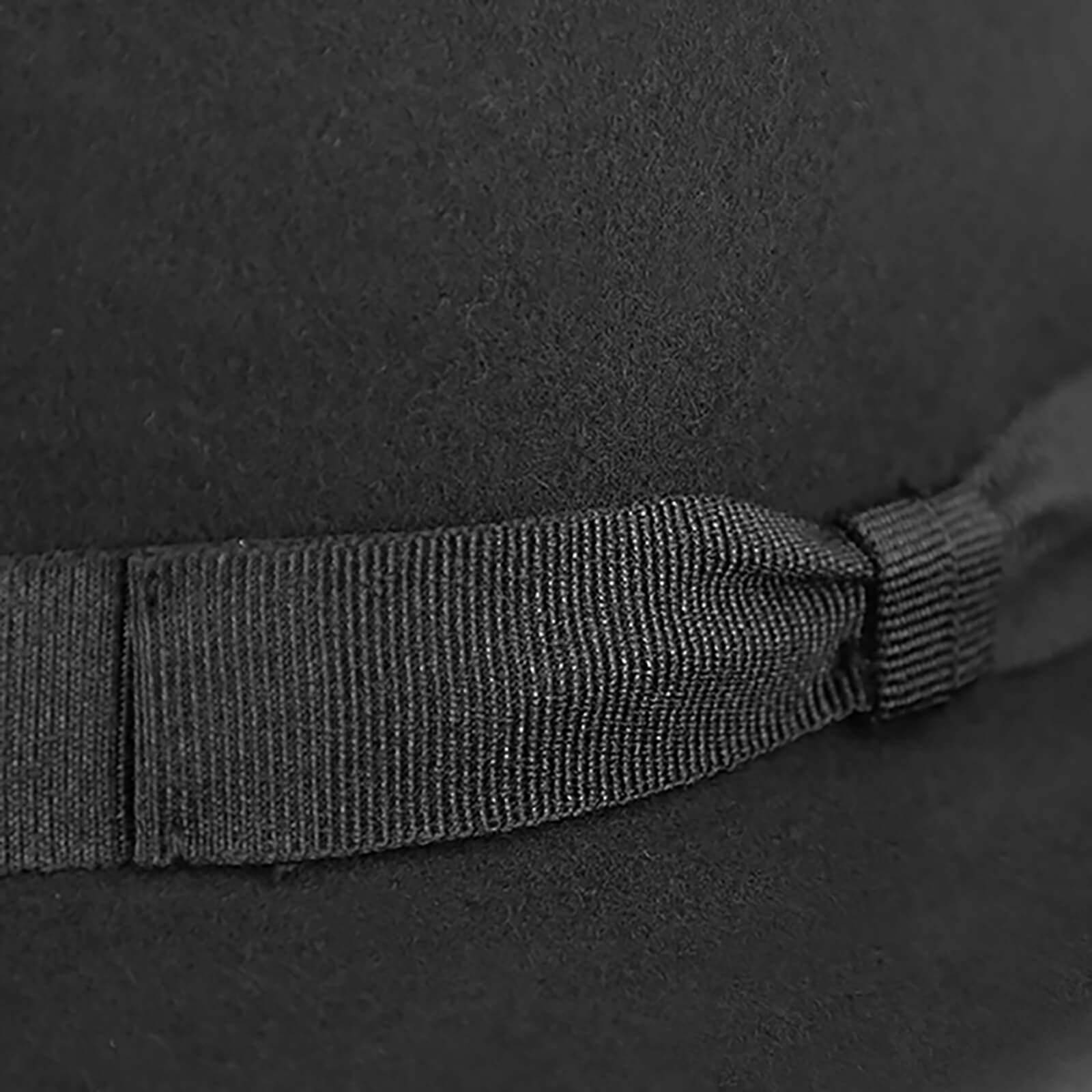 Fiebig Wollfilzhut Fedora mit Ripsband Schwarz