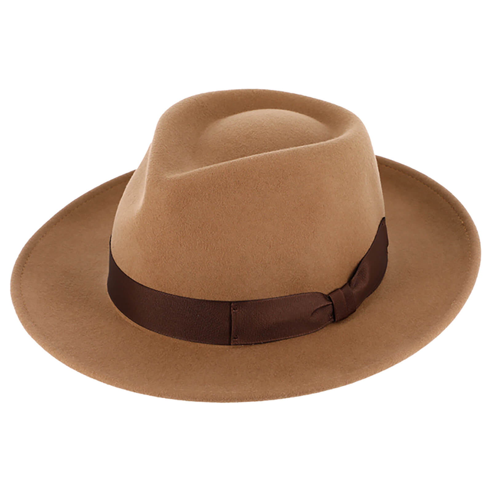 Fiebig Wollfilzhut Fedora Kaschmir Camel