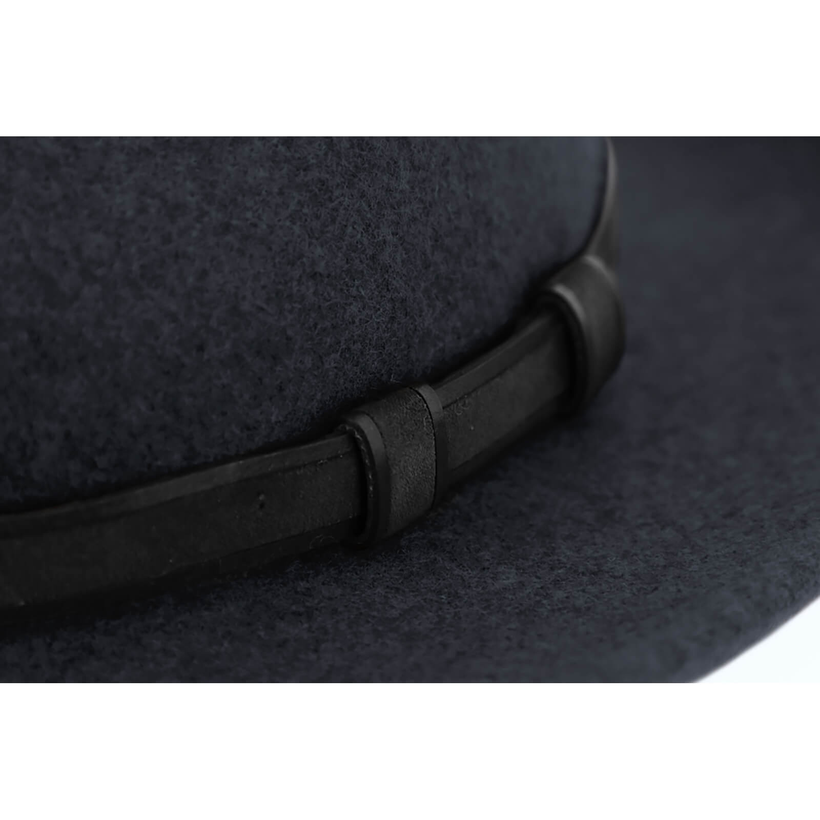 Fiebig Wollfilzhut Fedora melange waterproof und crushable Anthrazit