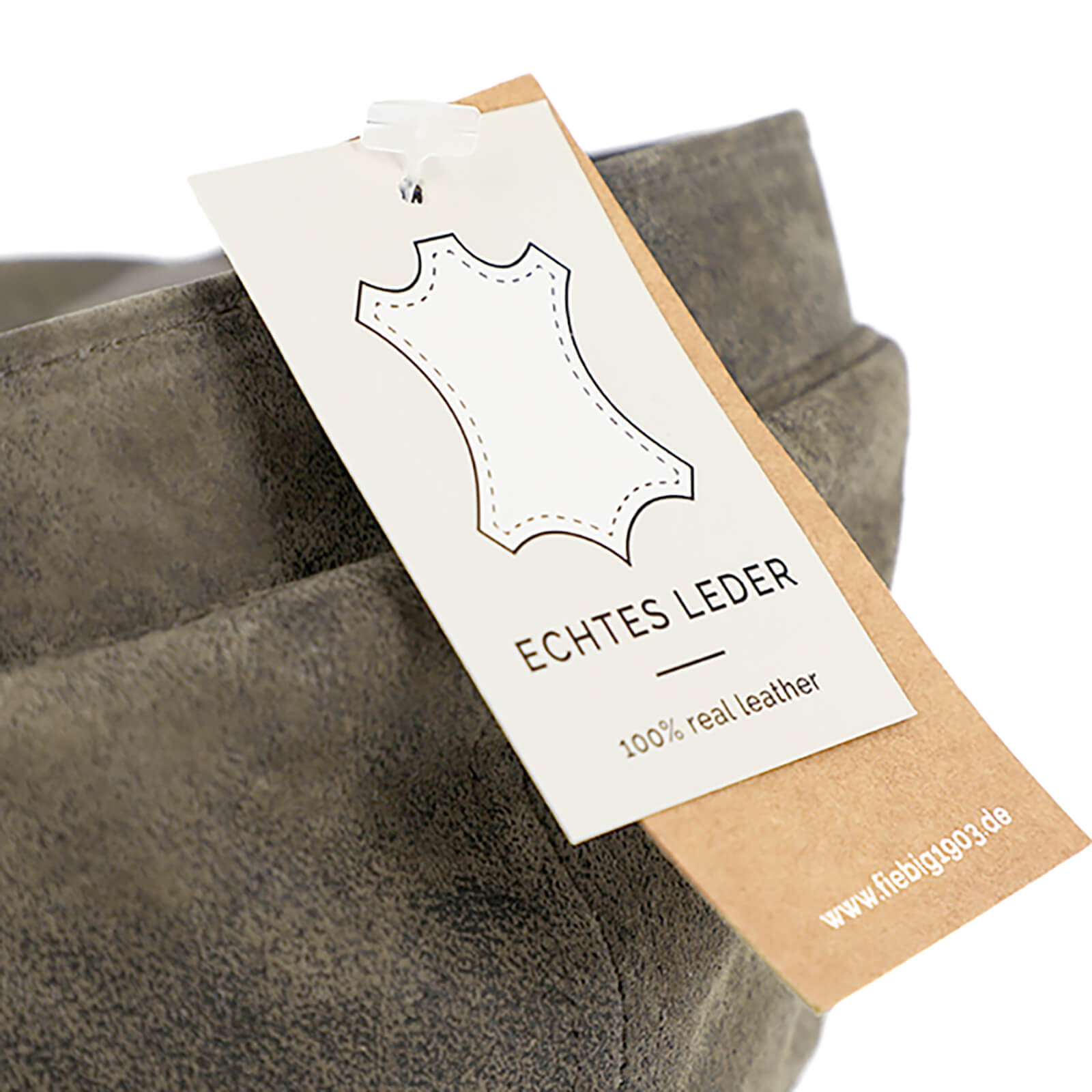 Fiebig Flatcap Leder Braun