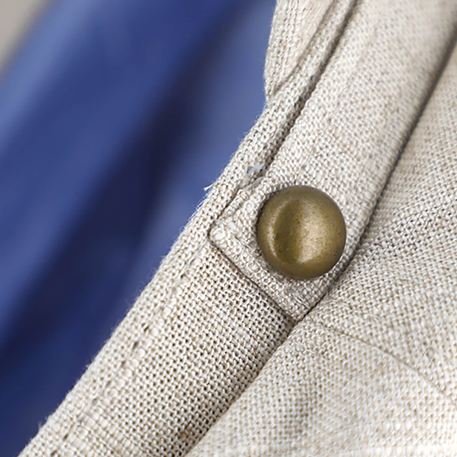 Fiebig Schiffermütze Leinenmix mit gleichfarbigem Band Beige
