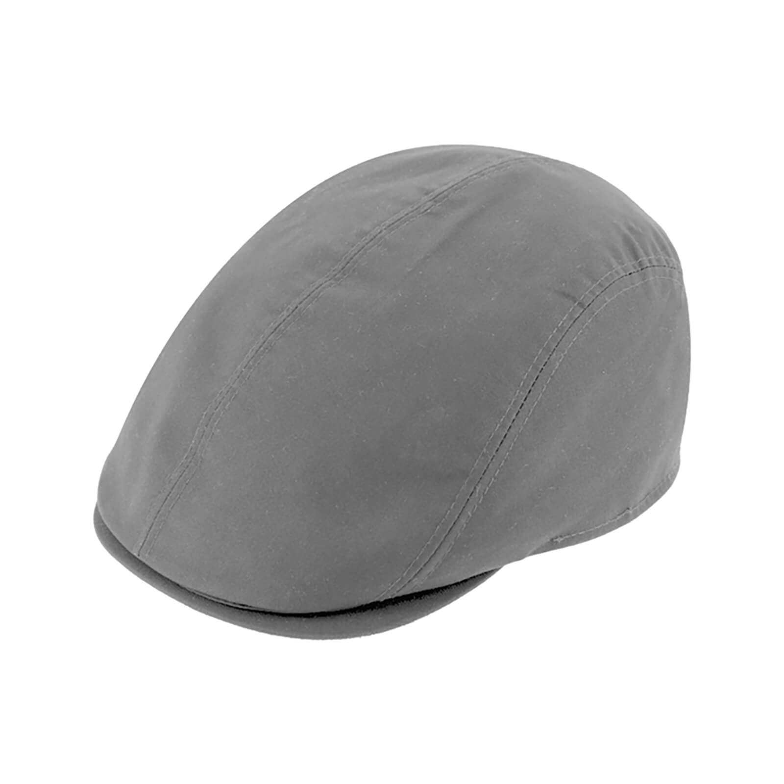Fiebig Flatcap Baumwolle uni wasserabweisend Steingrau