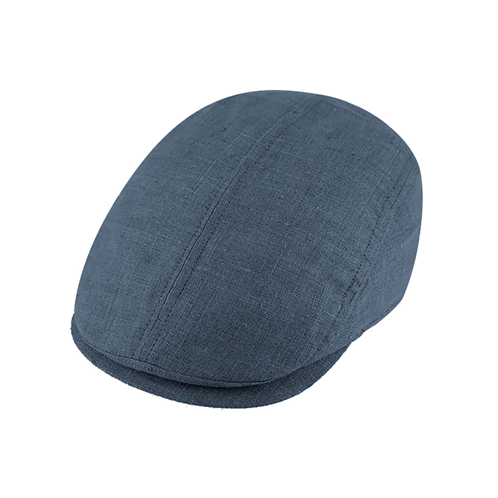 Fiebig Flatcap Leinen uni Jeansblau