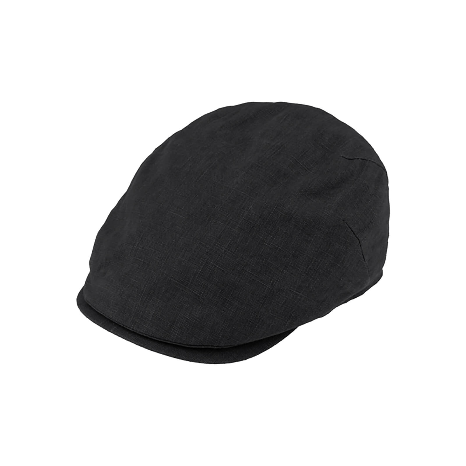 Fiebig Flatcap Leinen mit Steg UV-Schutz uni Anthrazit