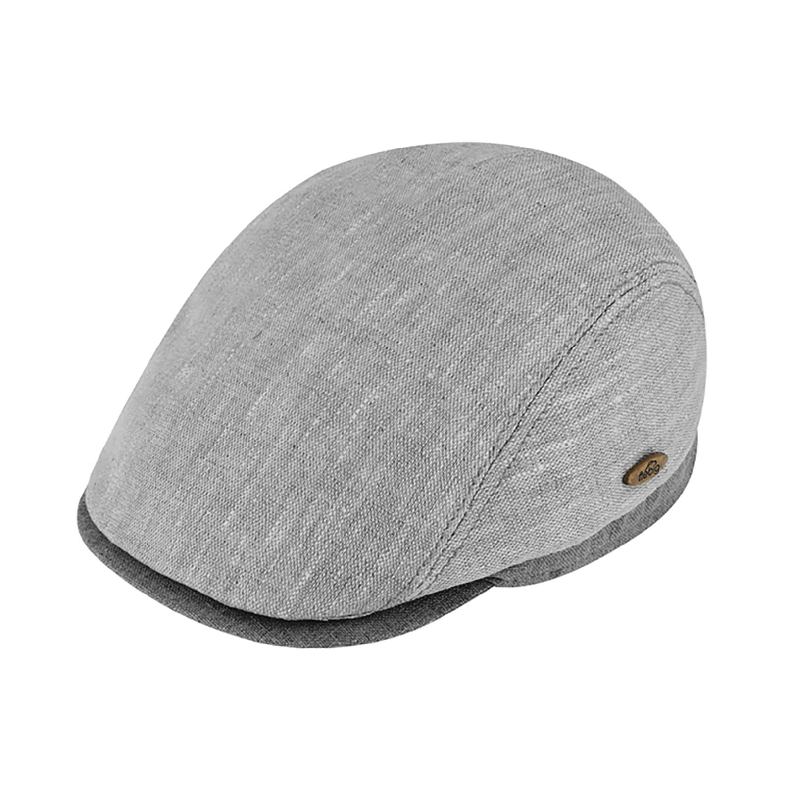 Fiebig Flatcap Leinen mit Steg UV-Schutz Hellgrau