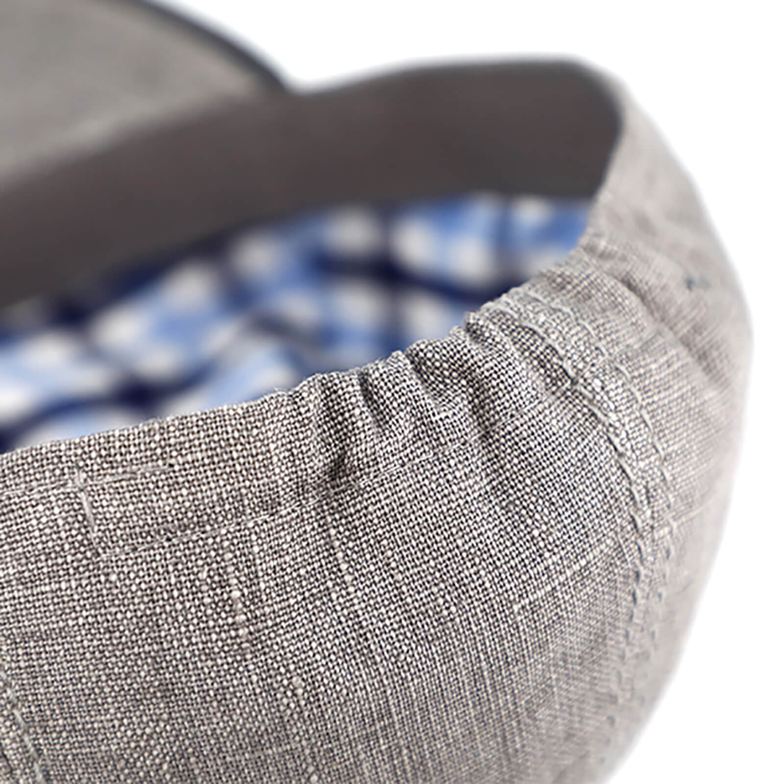 Fiebig Baseballcap 6-Panel Leinen melange UV-Schutz Hellgrau