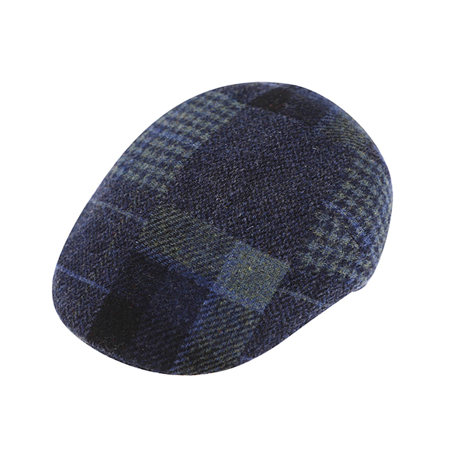 Fiebig Flatcap Wolle Patchwork Marineblau