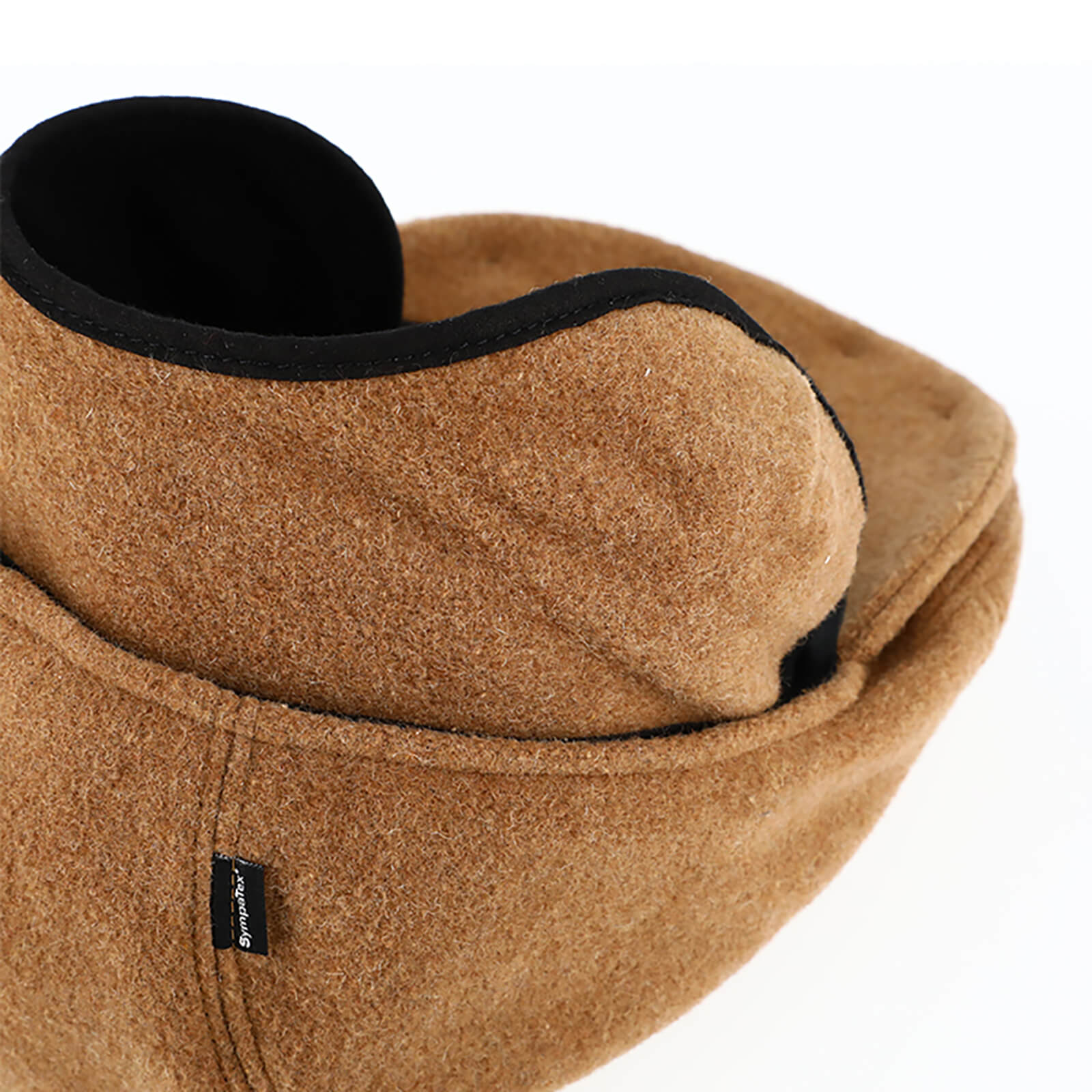 Fiebig Flatcap Wolle uni Sympatex mit Ohrenklappen Camel