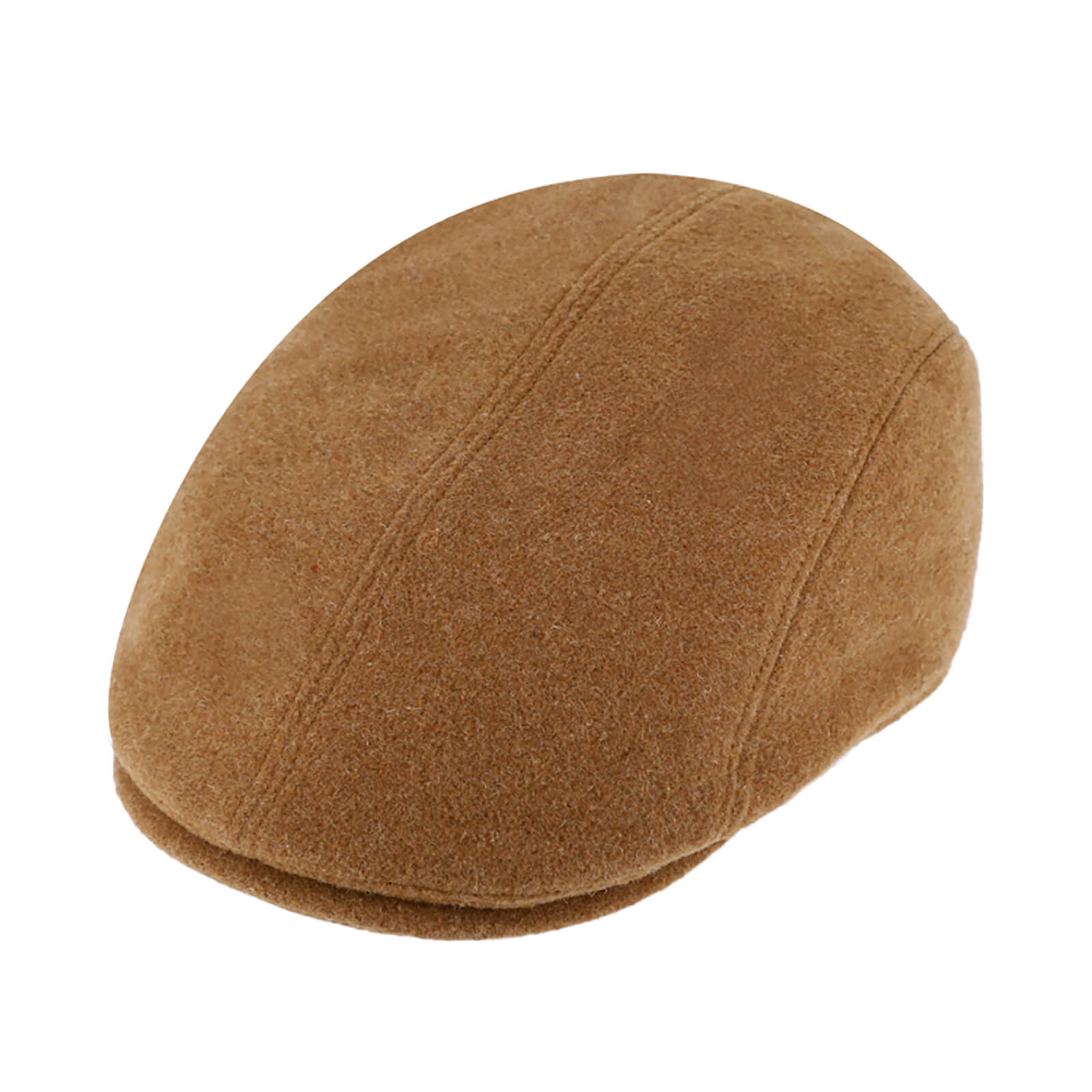 Fiebig Flatcap Wolle uni Sympatex mit Ohrenklappen Camel