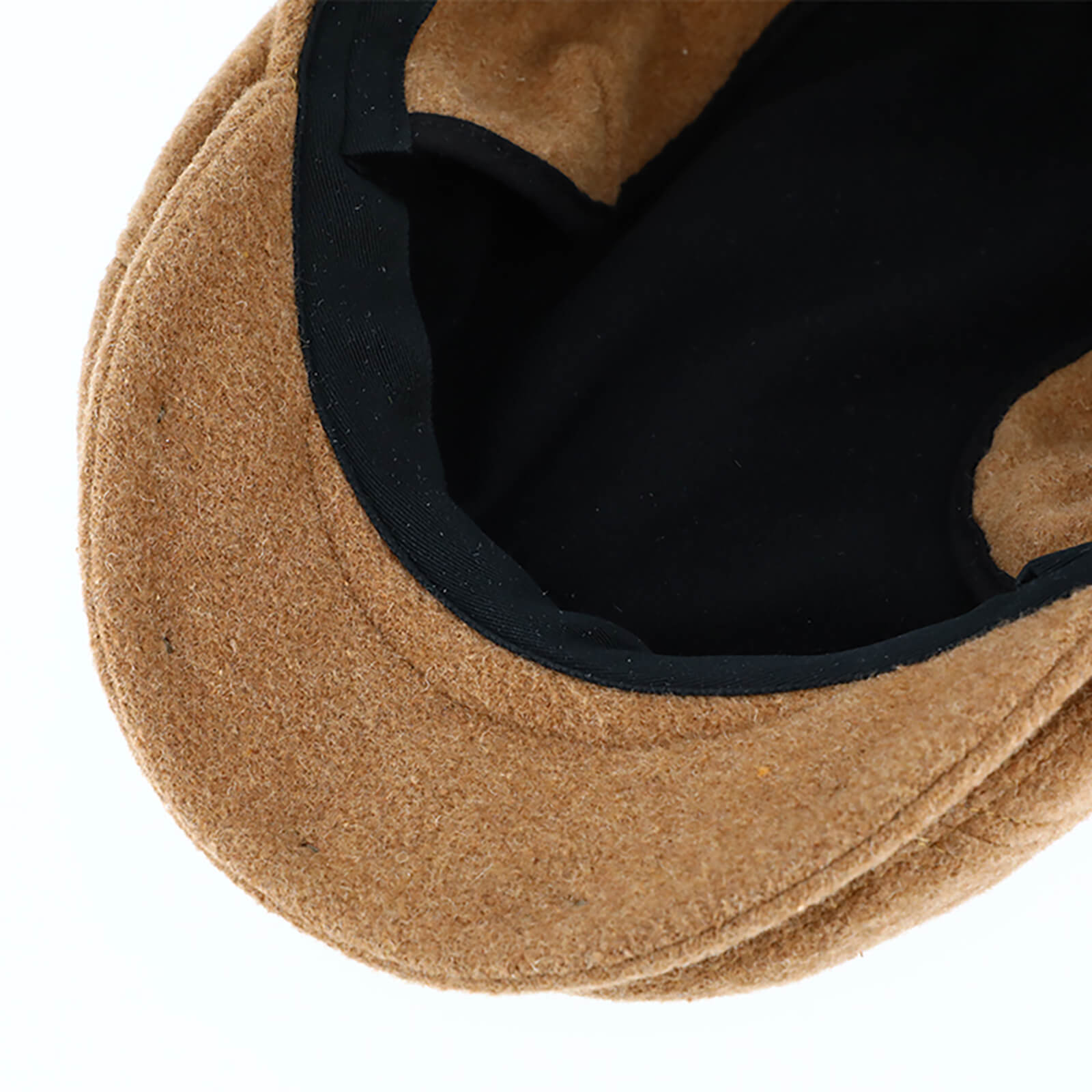 Fiebig Flatcap Wolle uni Sympatex mit Ohrenklappen Camel