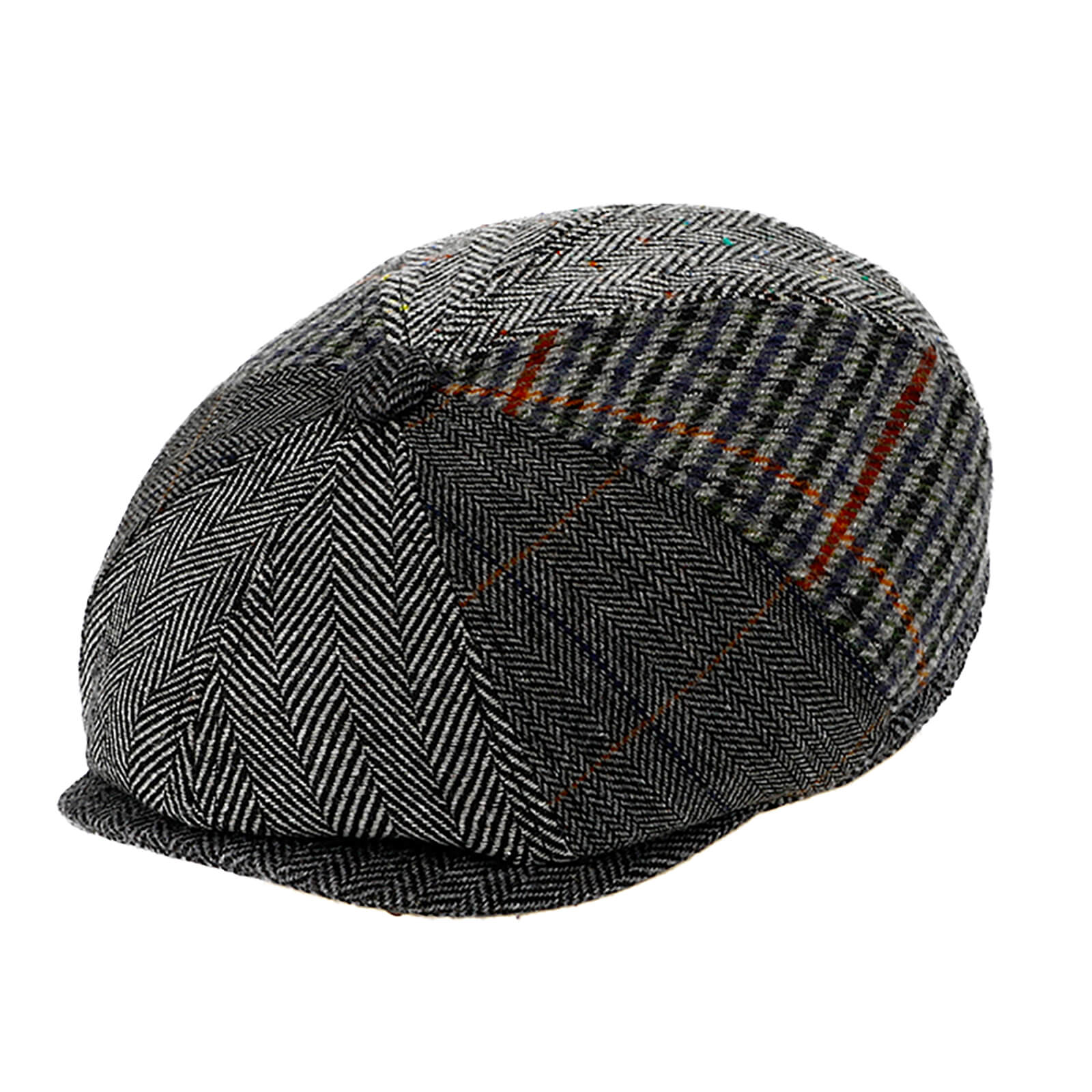 Fiebig 8-Panel Cap Patchwork Anthrazit