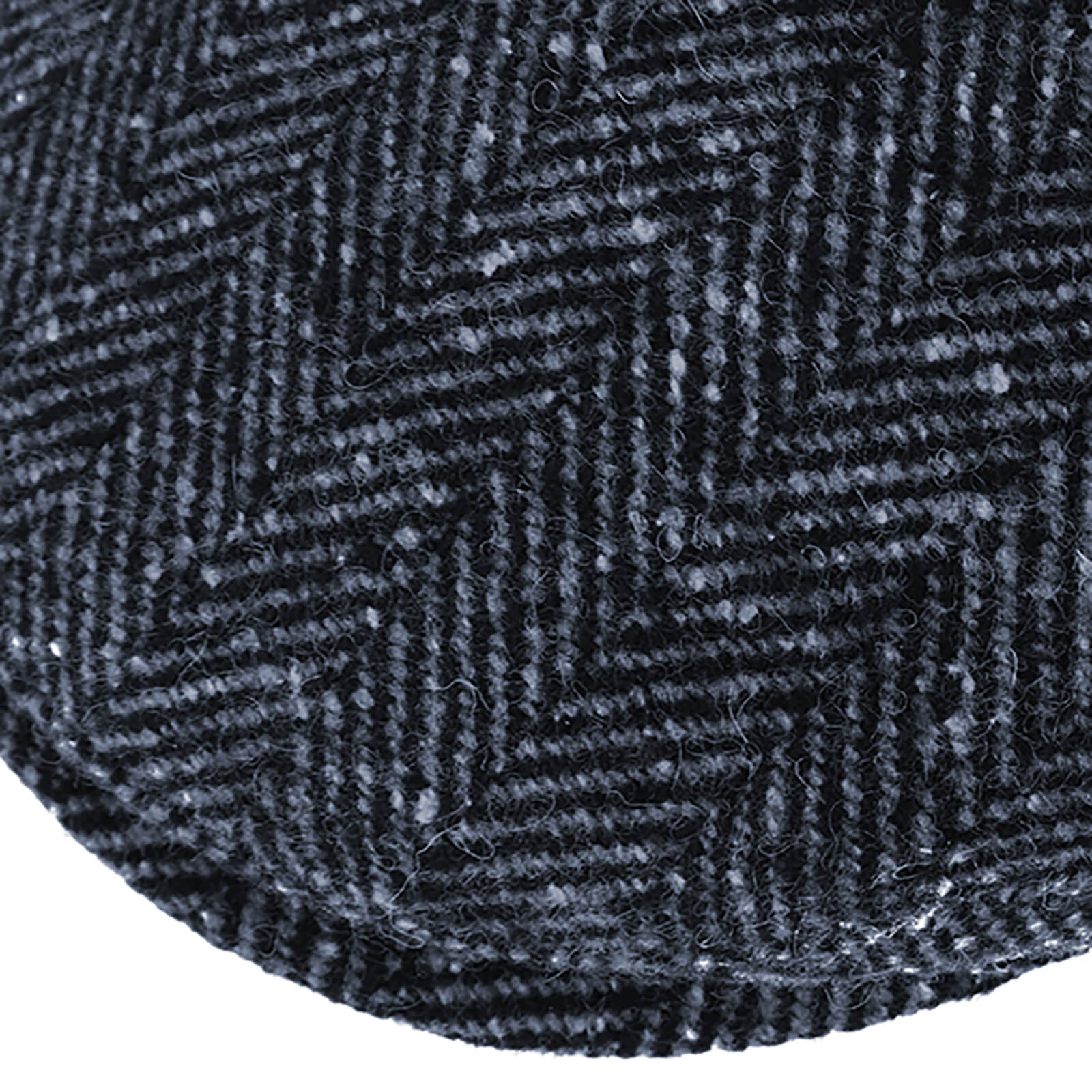 Fiebig Flatcap Herringbone mit Ohrenklappen Marineblau