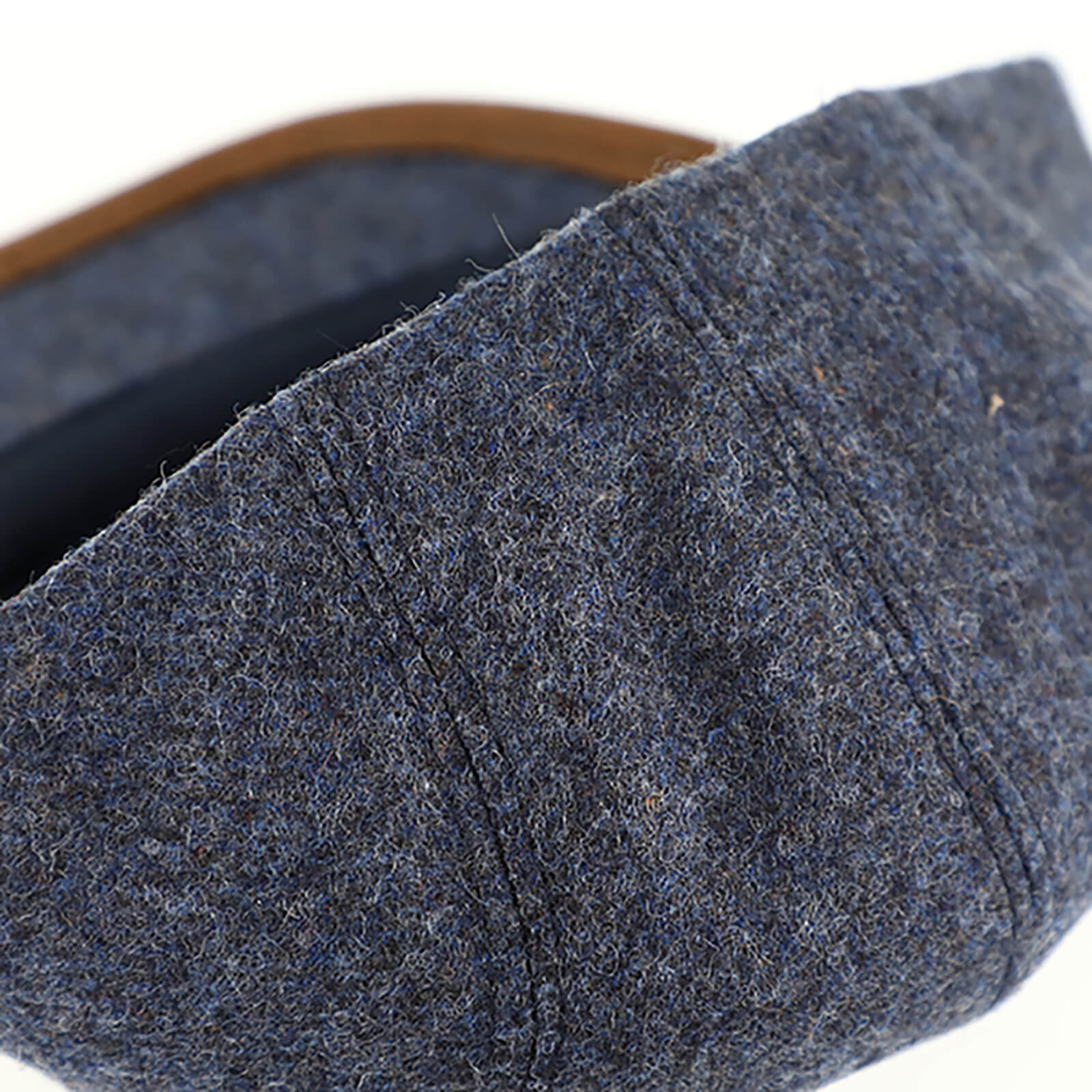 Fiebig Flatcap Schurwolle uni Jeansblau