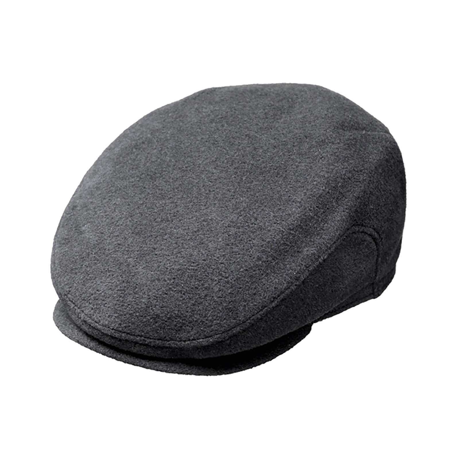 Fiebig Flatcap Wolle uni mit Ohrenklappen Anthrazit