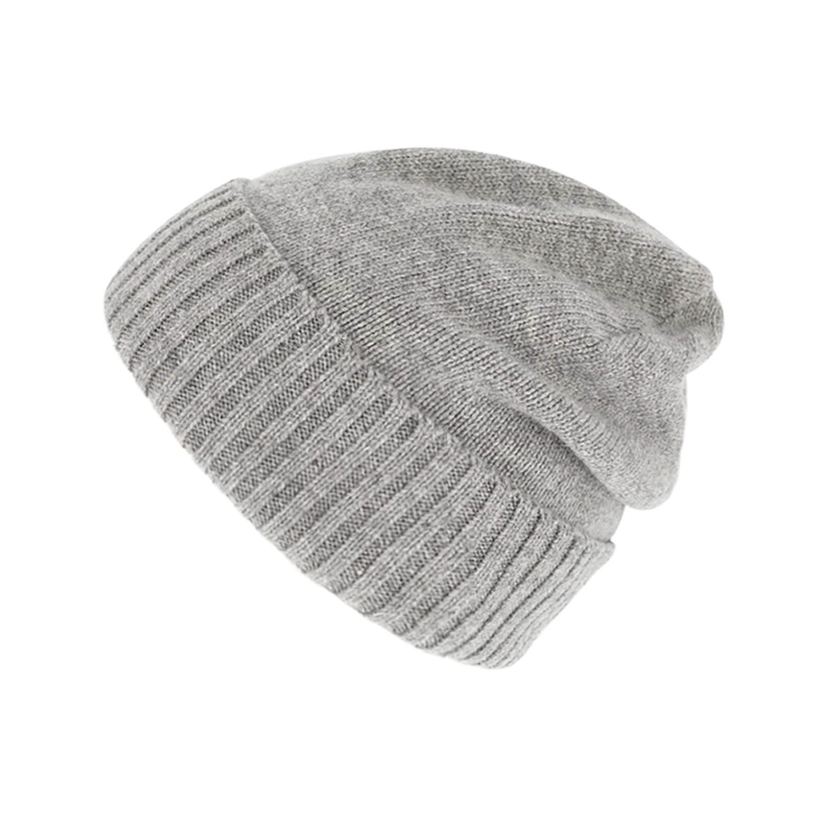 Fiebig Strickmütze Beanie Merino Rippenstrick