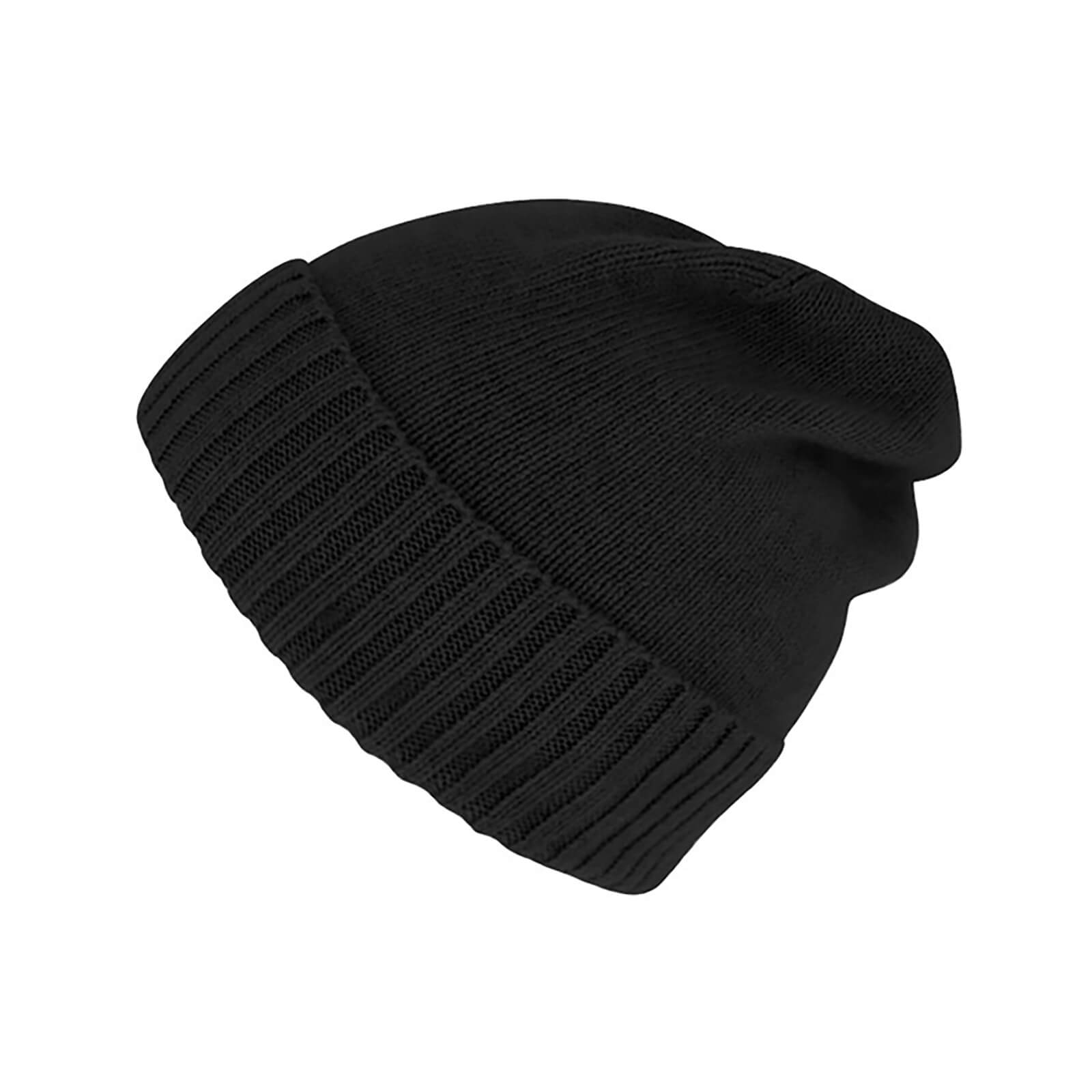 Fiebig Strickmütze Beanie Merino Rippenstrick