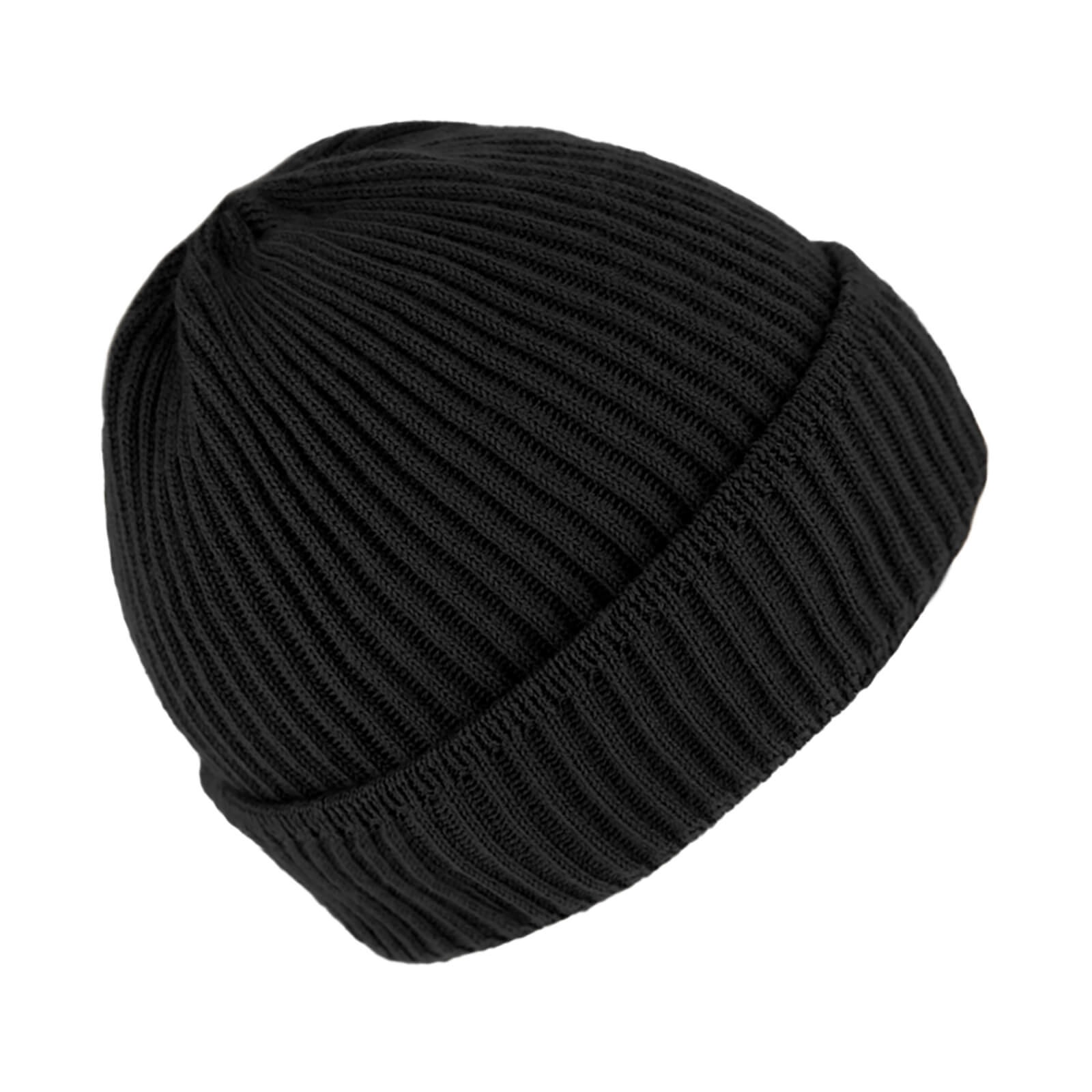 Fiebig Strickmütze Beanie mit Rollrand Merino
