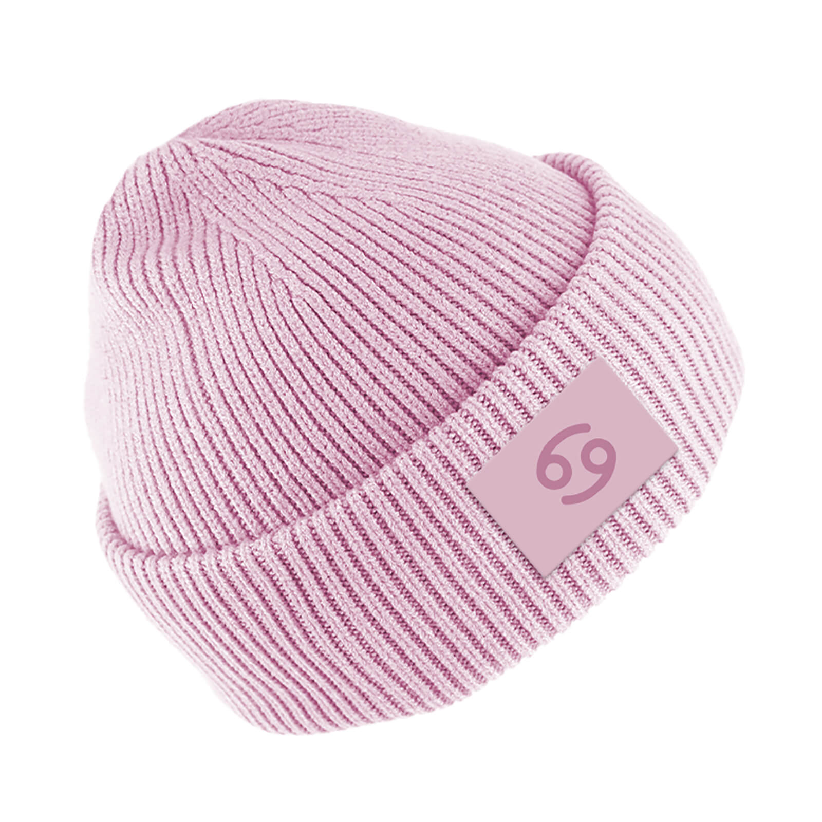 Fiebig Strickbeanie gerippt mit Umschlag uni