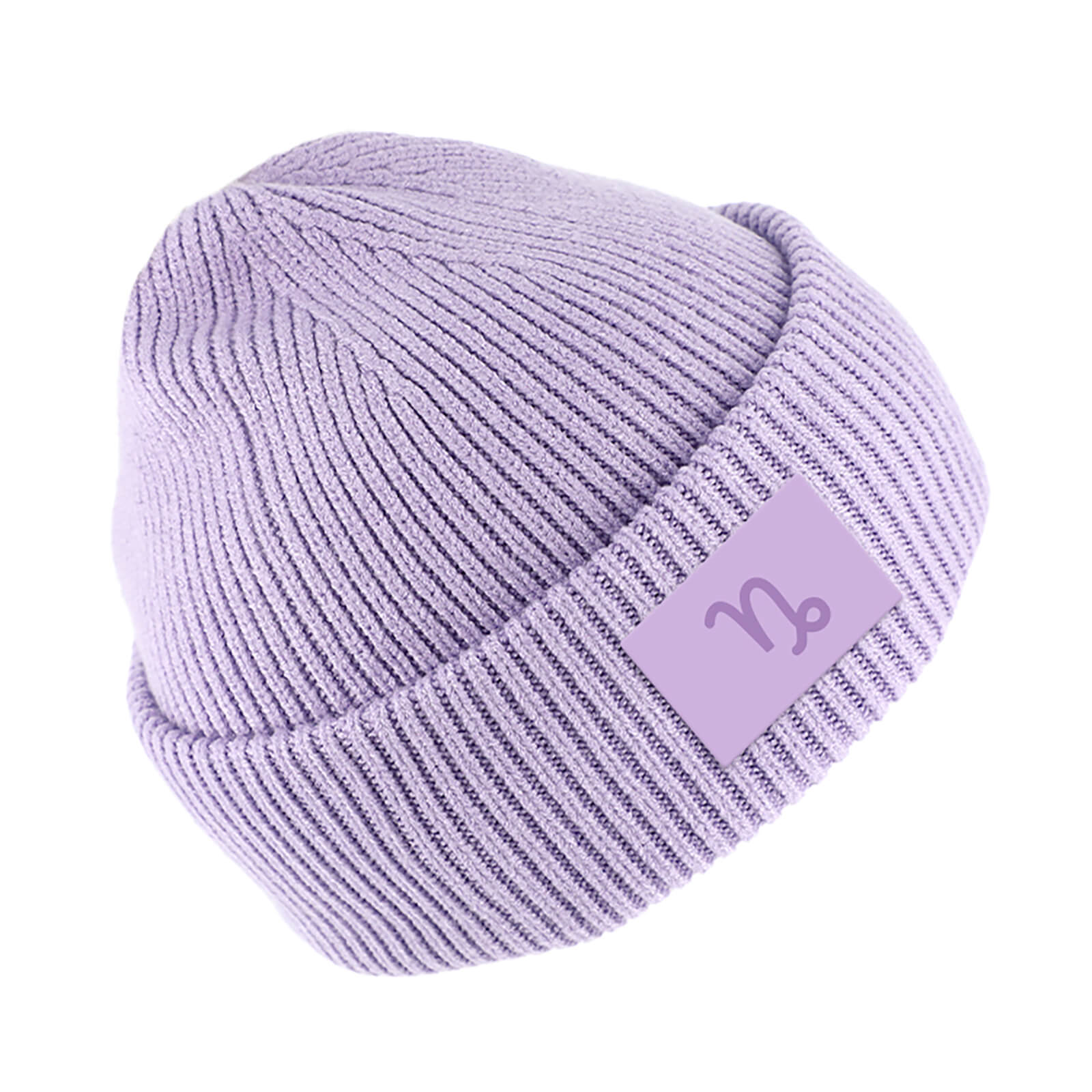 Fiebig Strickbeanie gerippt mit Umschlag uni