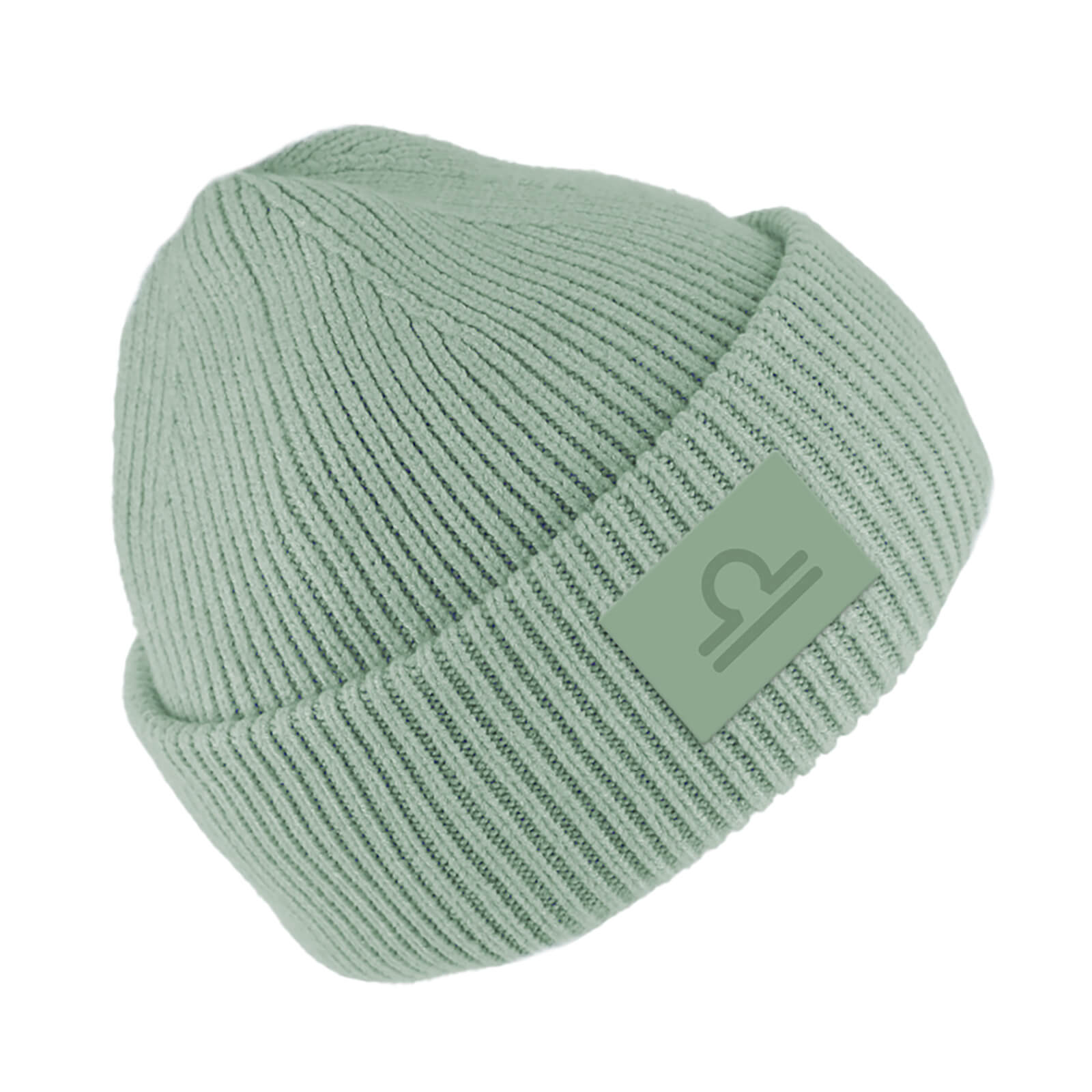 Fiebig Strickbeanie gerippt mit Umschlag uni