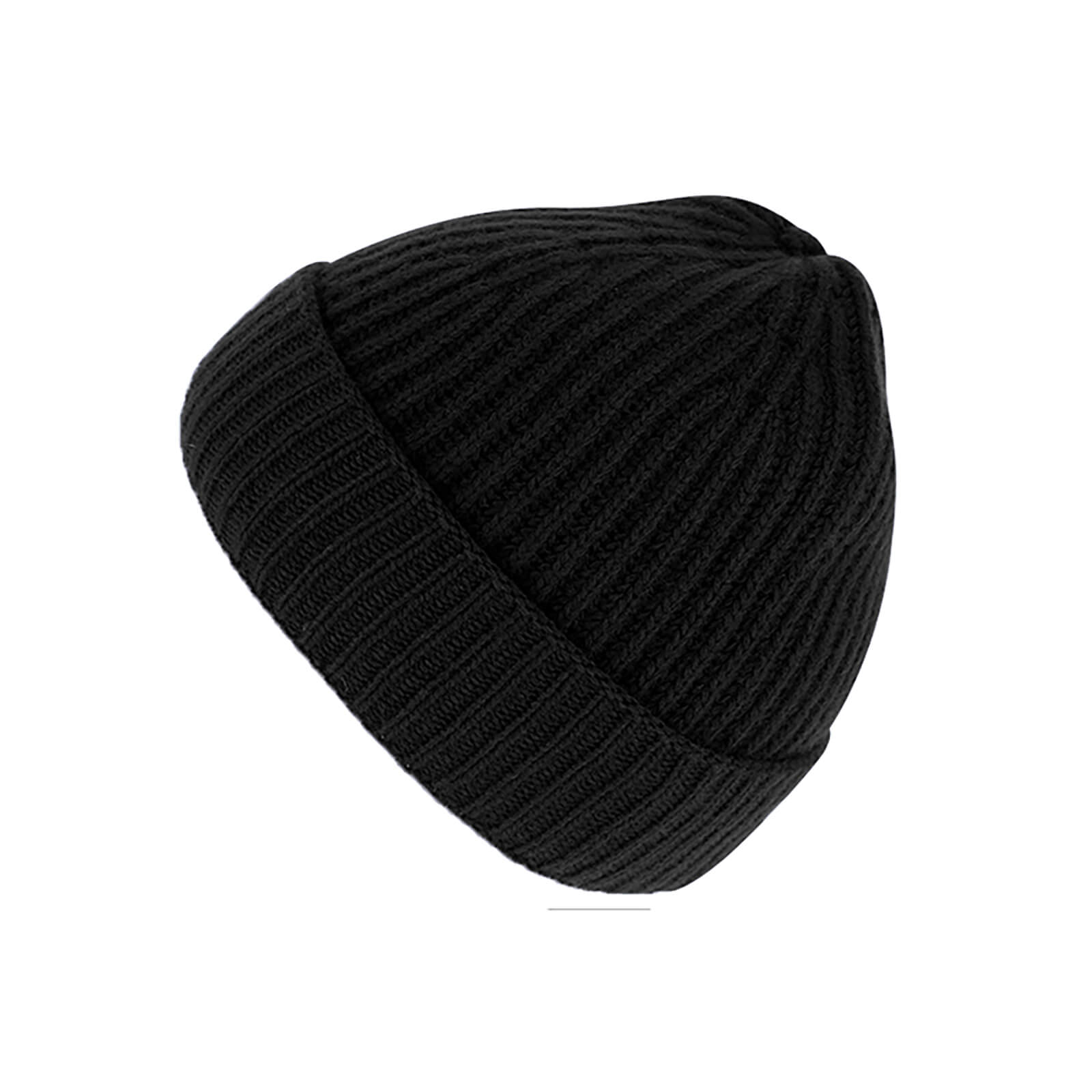 Fiebig Strickmütze Beanie uni mit Kaschmir