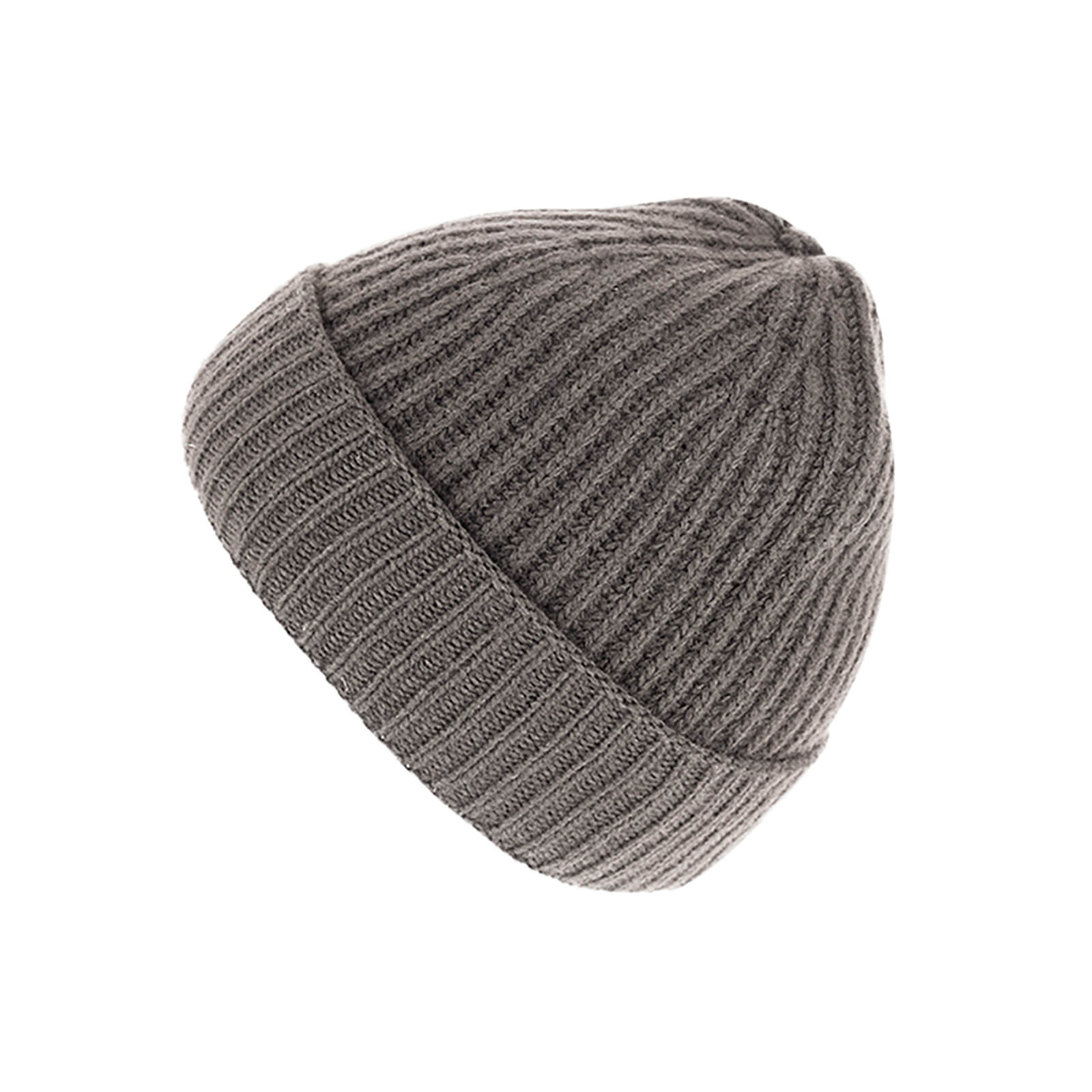 Fiebig Strickmütze Beanie uni mit Kaschmir