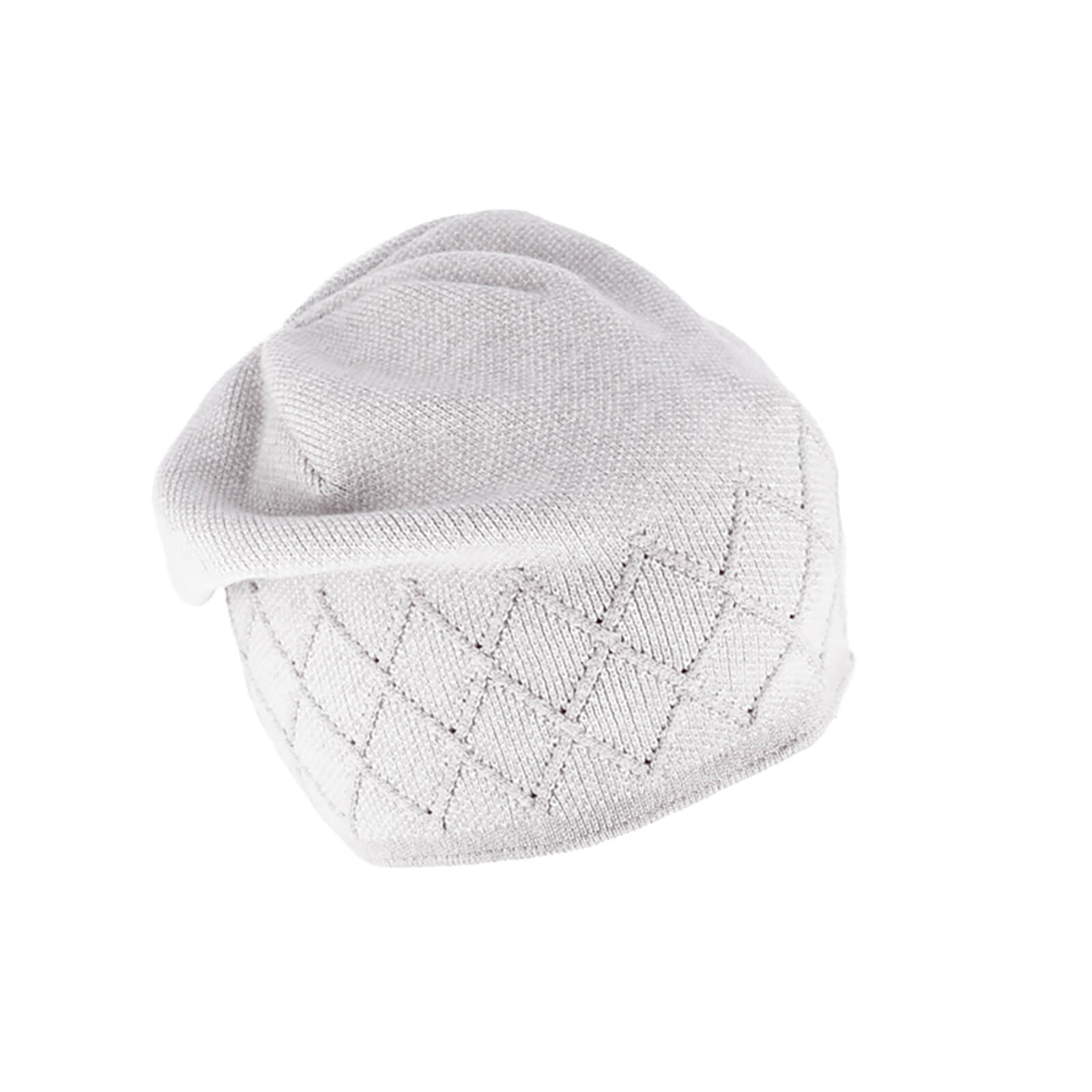 Fiebig Beanie Viskose Melange Rautenmuster