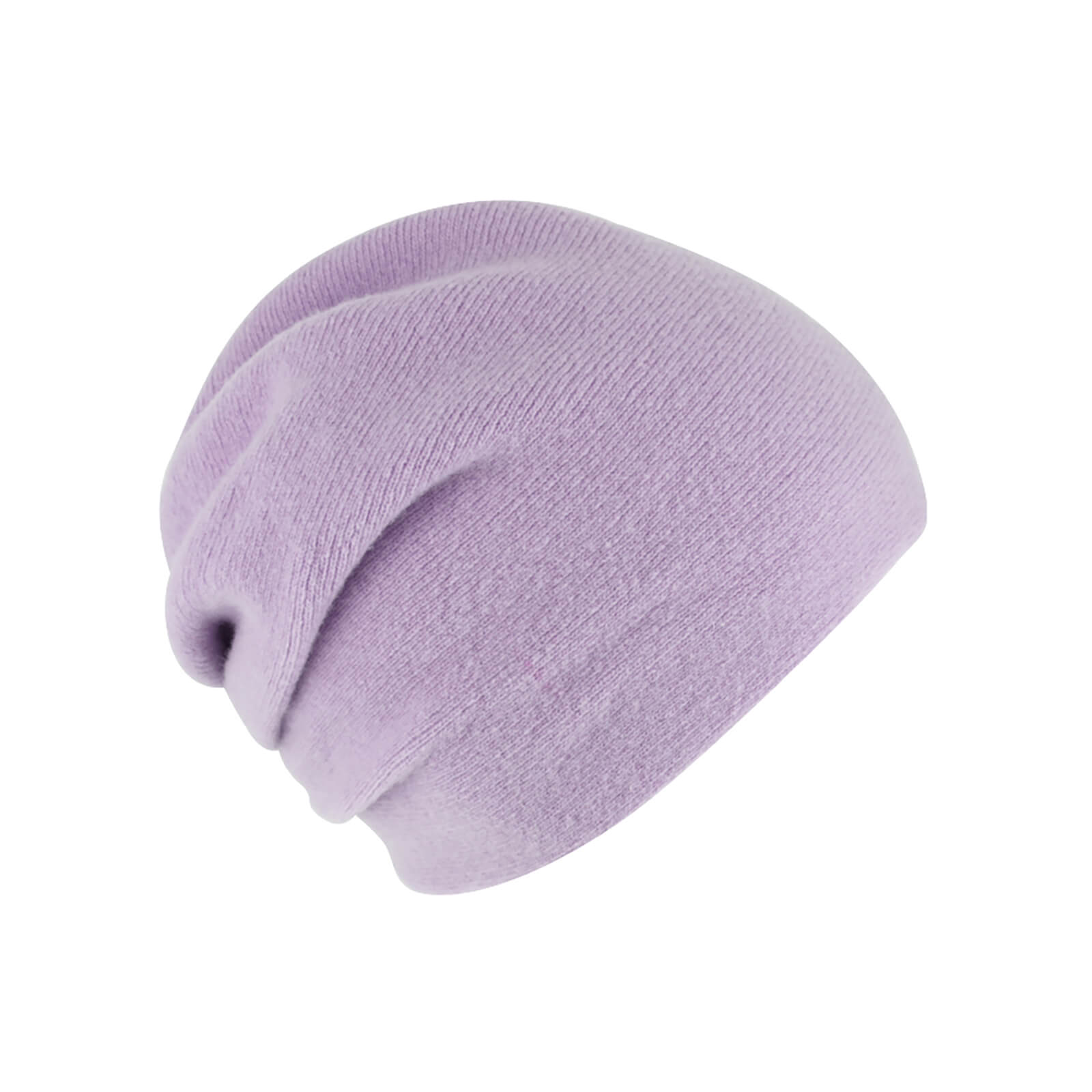 Fiebig Strickmütze Beanie Wolle uni einlagig mit Raffung