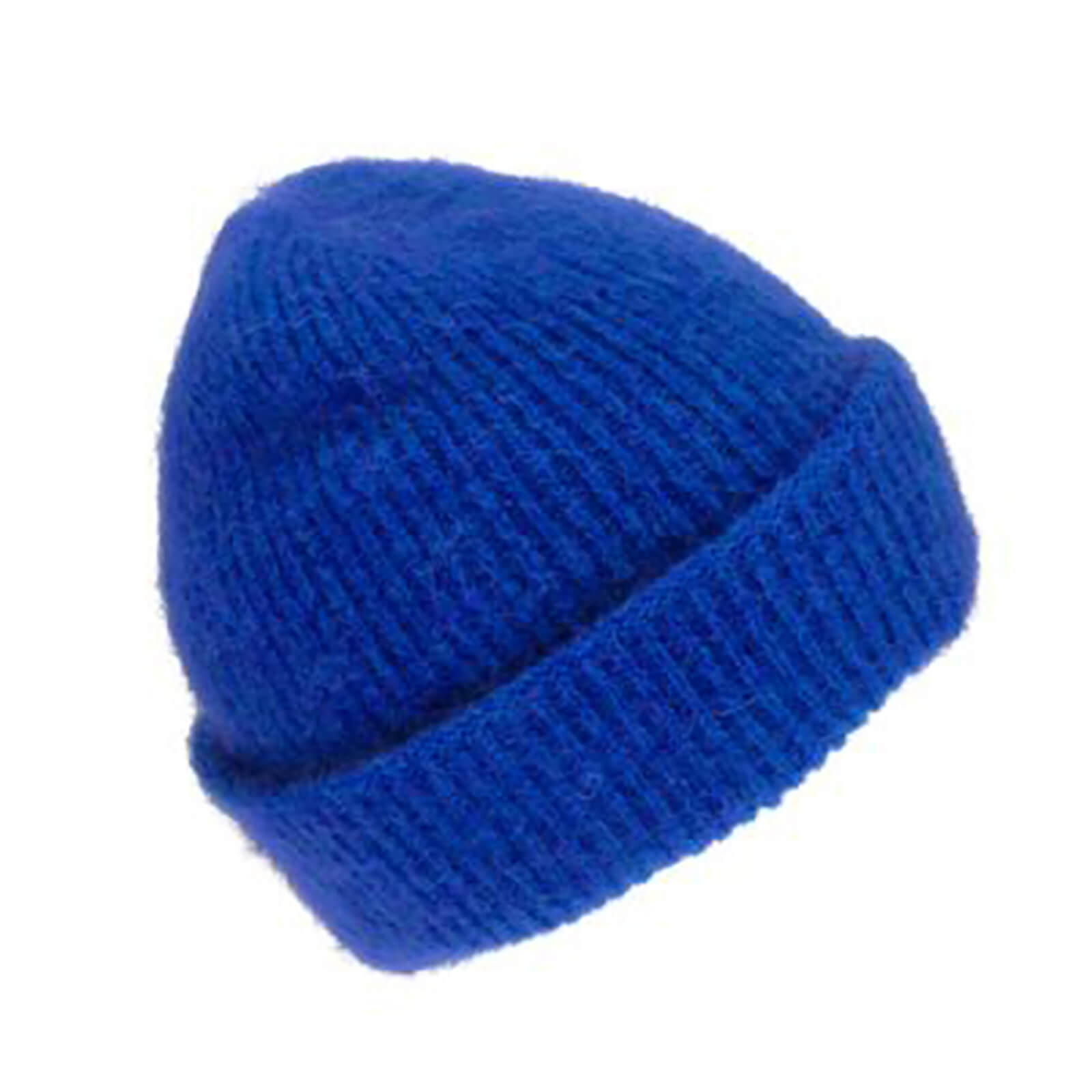 Fiebig Strickmütze Mohair uni mit Umschlag