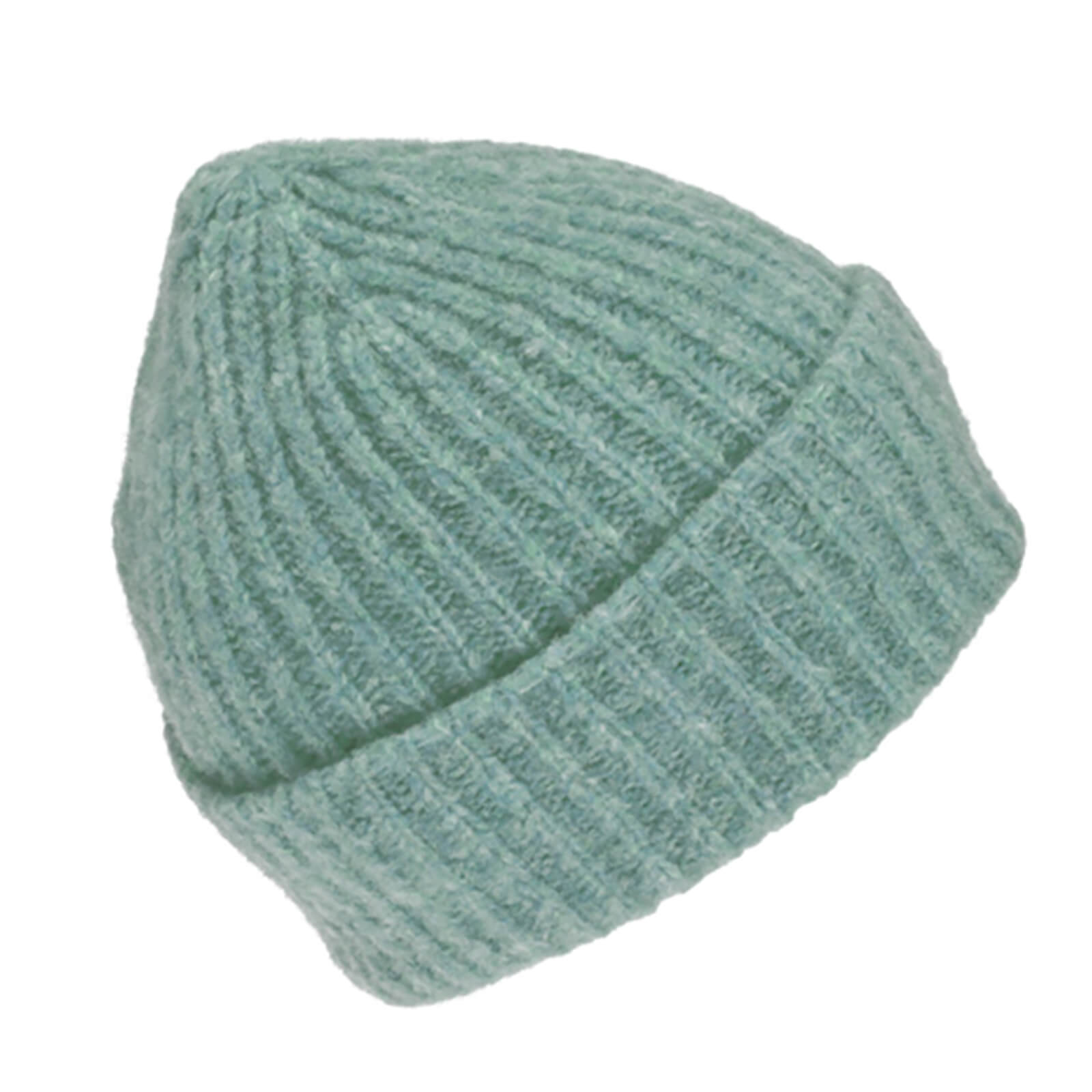 Fiebig Strickmütze Wolle melange mit Umschlag