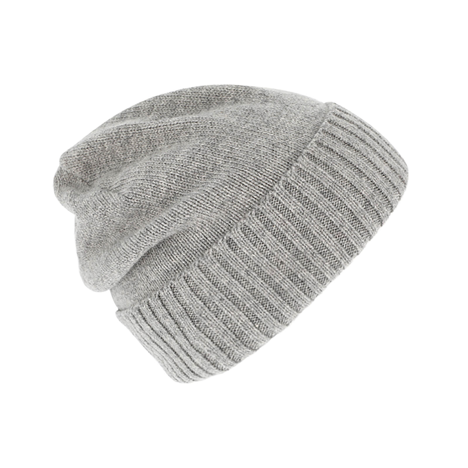 Fiebig Strickmütze Beanie Kaschmir uni