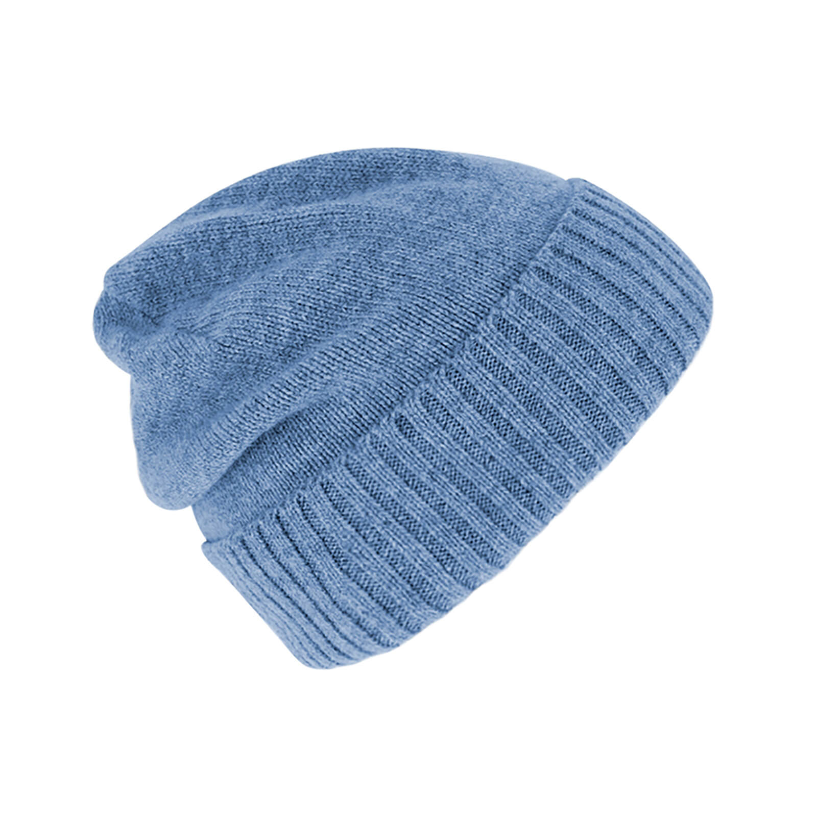 Fiebig Strickmütze Beanie Kaschmir uni