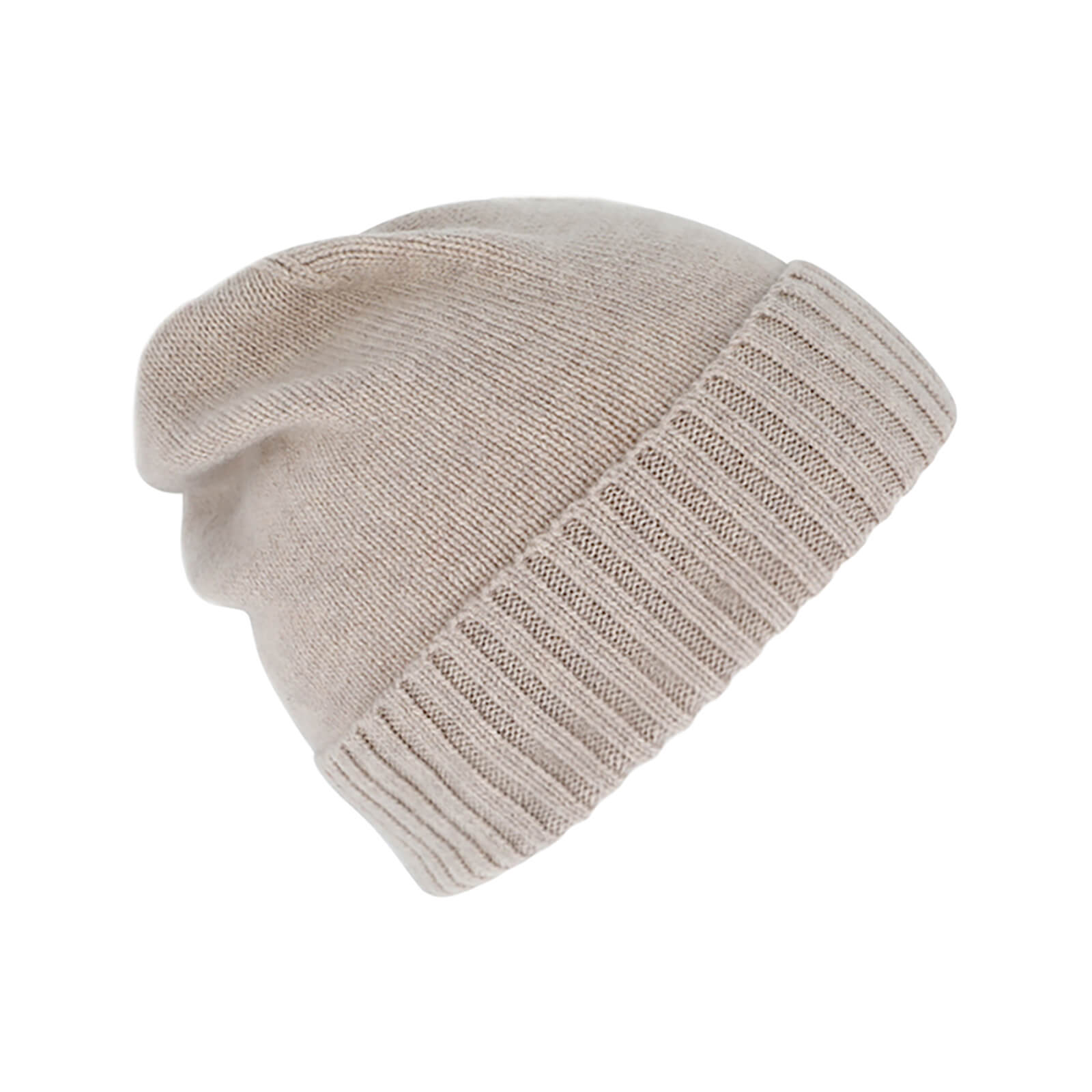 Fiebig Strickmütze Beanie Kaschmir uni