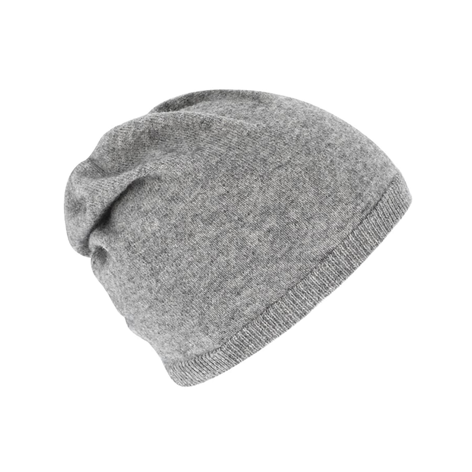 Fiebig Strickmütze Beanie Kaschmir uni