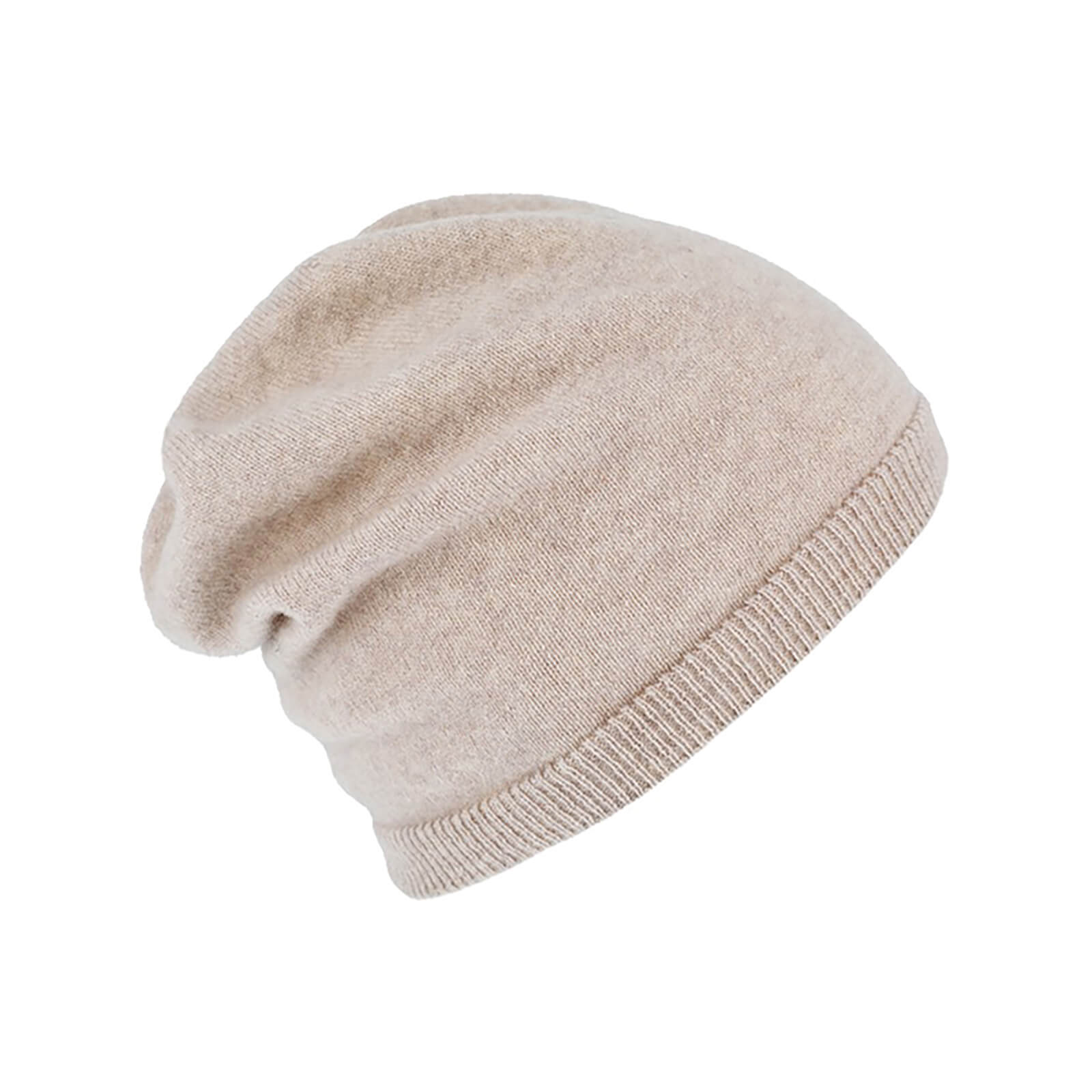 Fiebig Strickmütze Beanie Kaschmir uni